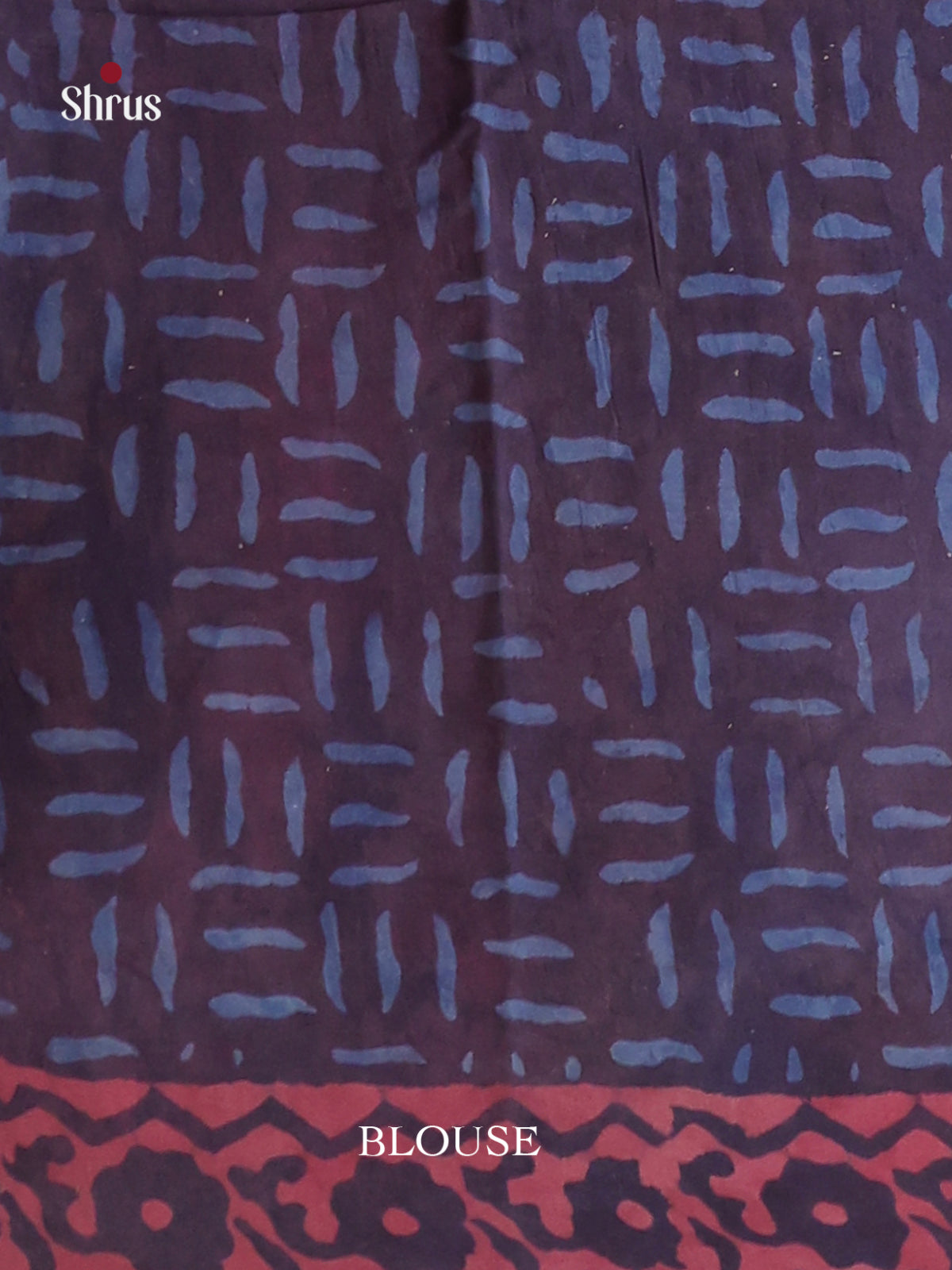 Blue & Pink - Jaipur cotton Saree