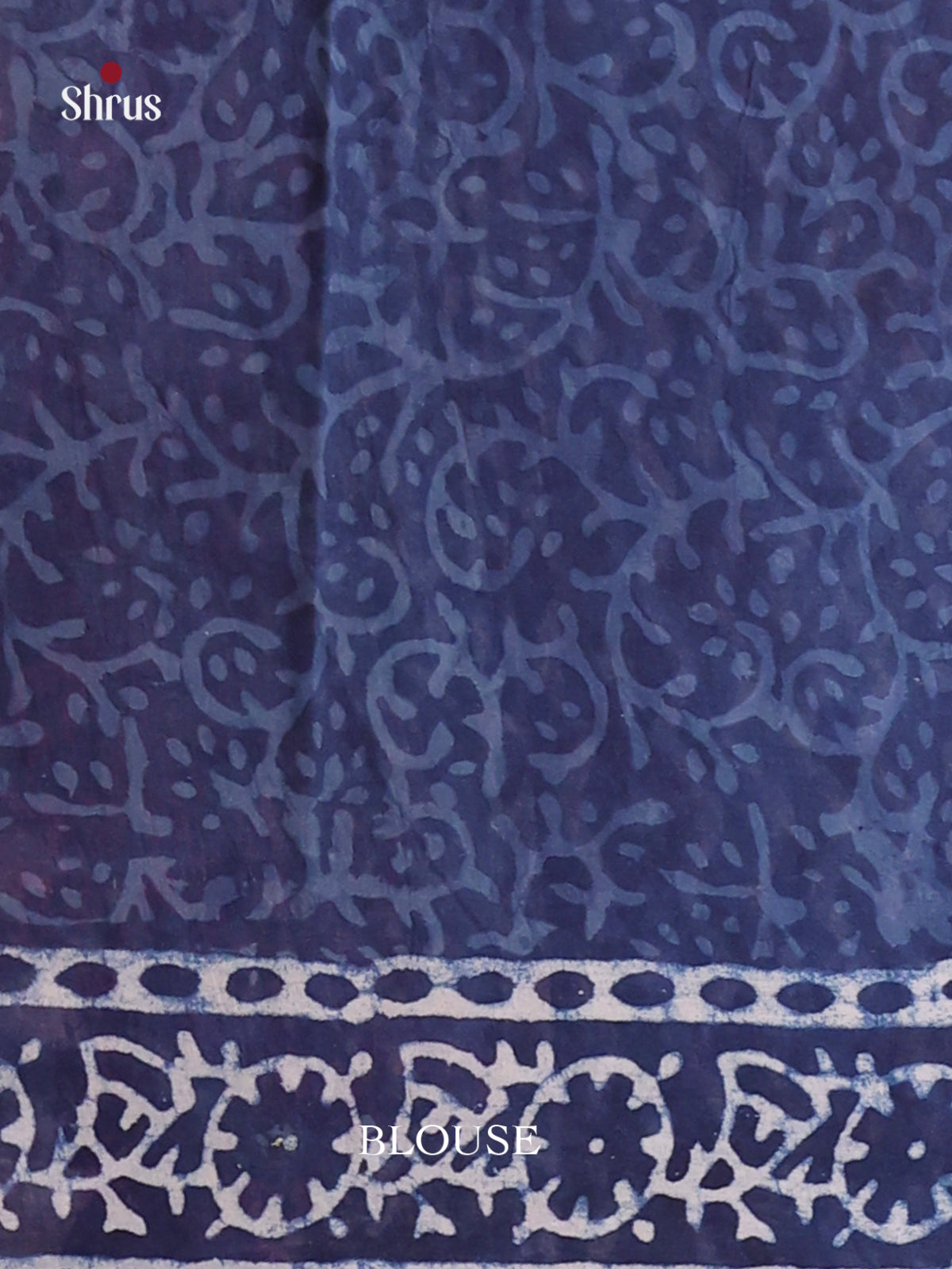 Indigo Blue- Jaipur cotton Saree - Shop on Shrus.com