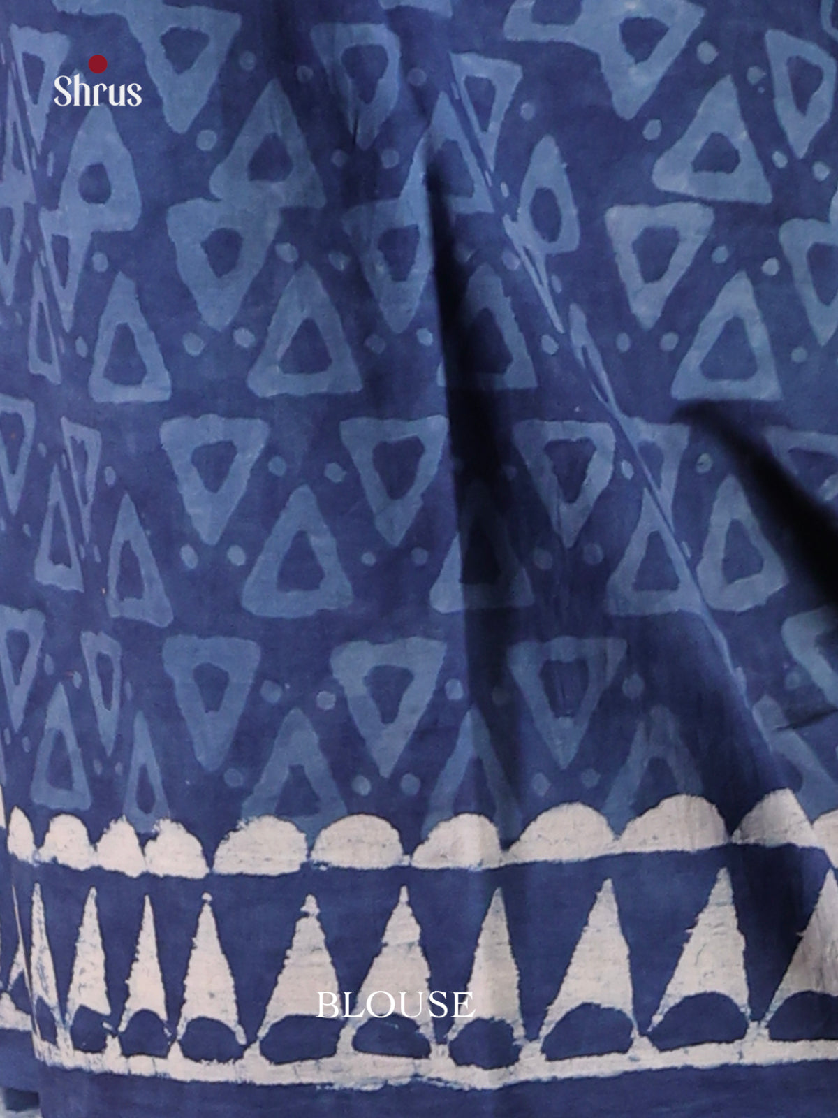 Indigo Blue- Jaipur cotton Saree - Shop on Shrus.com