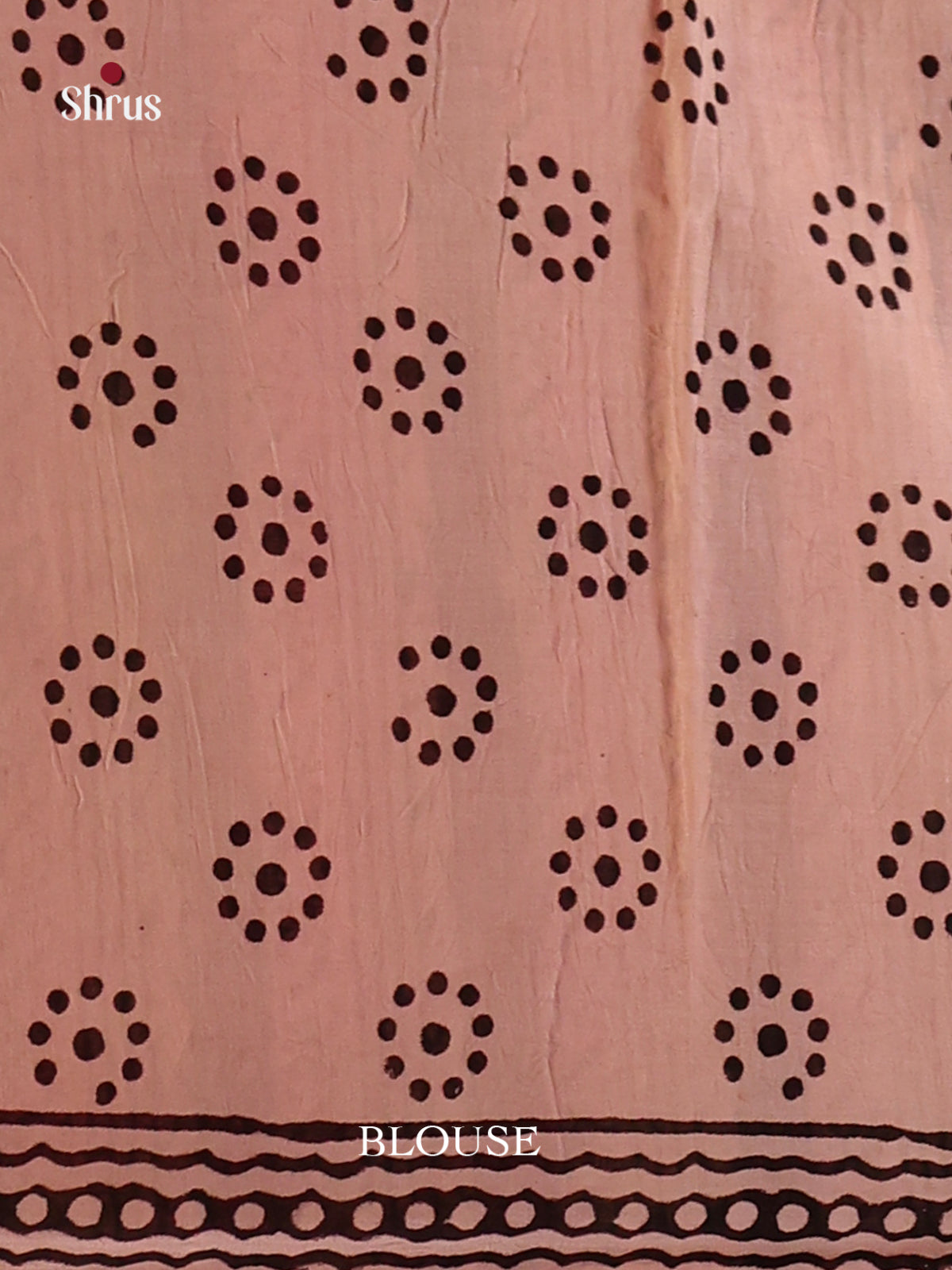 Cream & Orange- Jaipur cotton Saree