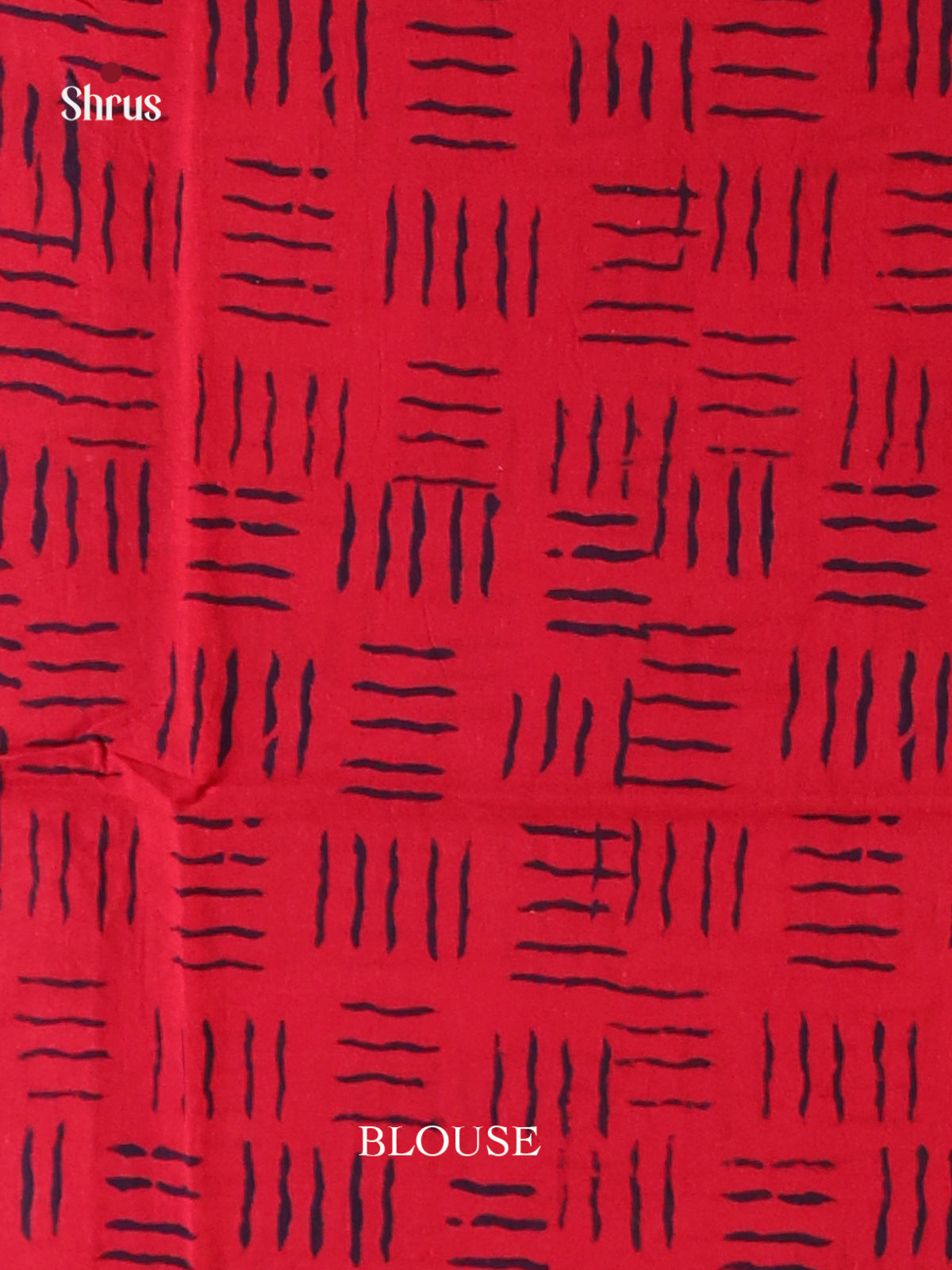 Red - Jaipur cotton Saree - Shop on Shrus.com