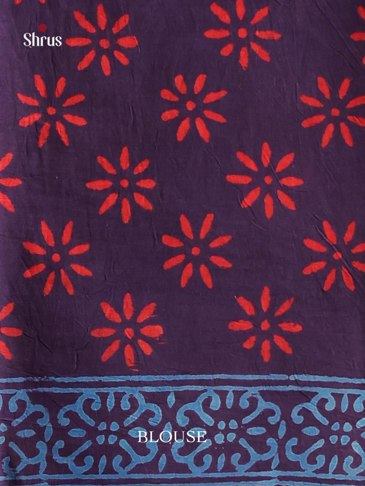 Blue- Jaipur cotton Saree