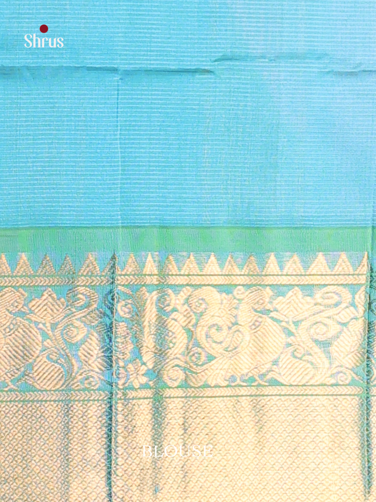 Pink & Teal Silk Cotton Korvai-Big border Saree -1