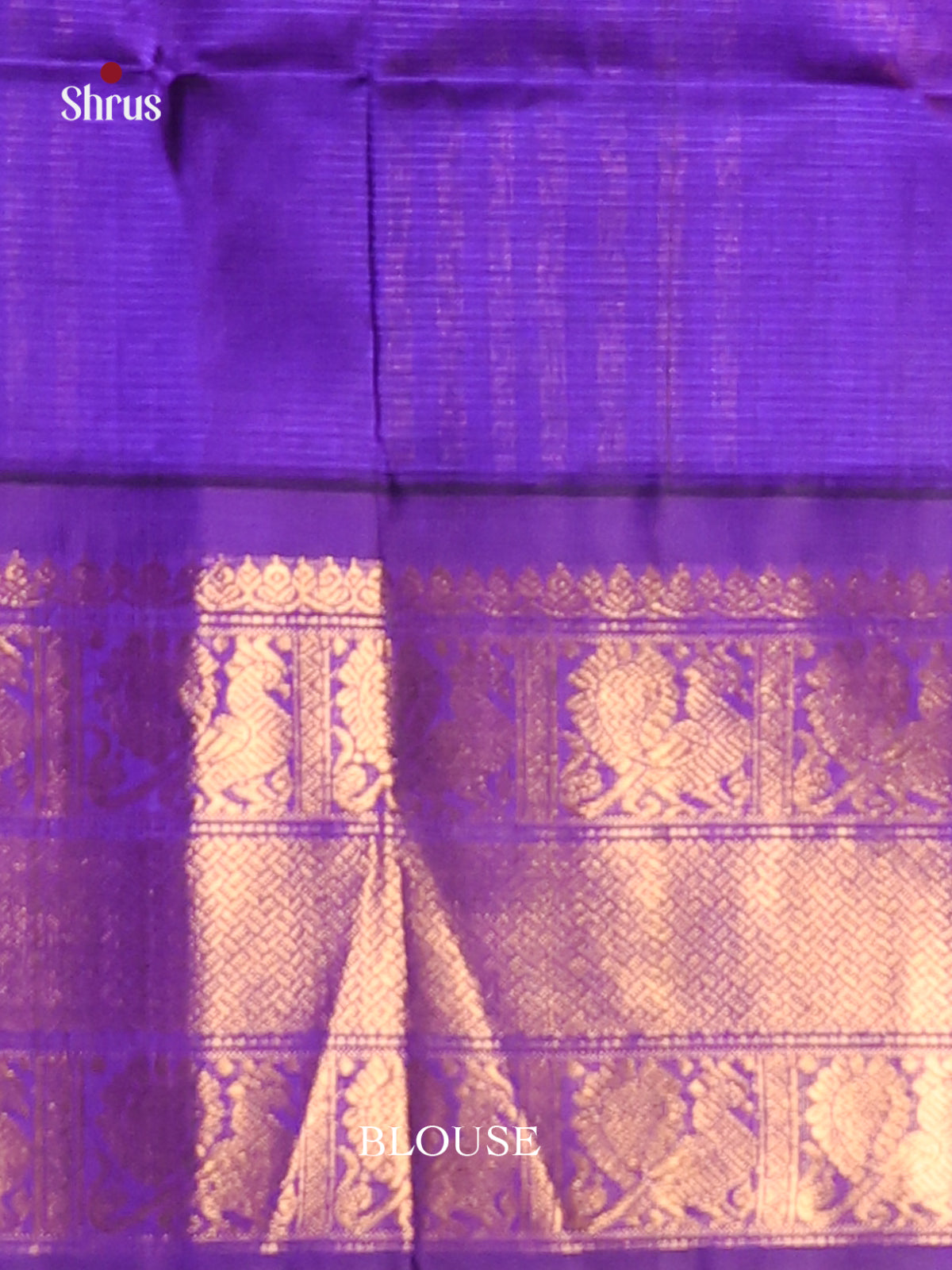 Orange & Blue Silk Cotton Korvai-Big border Saree -1