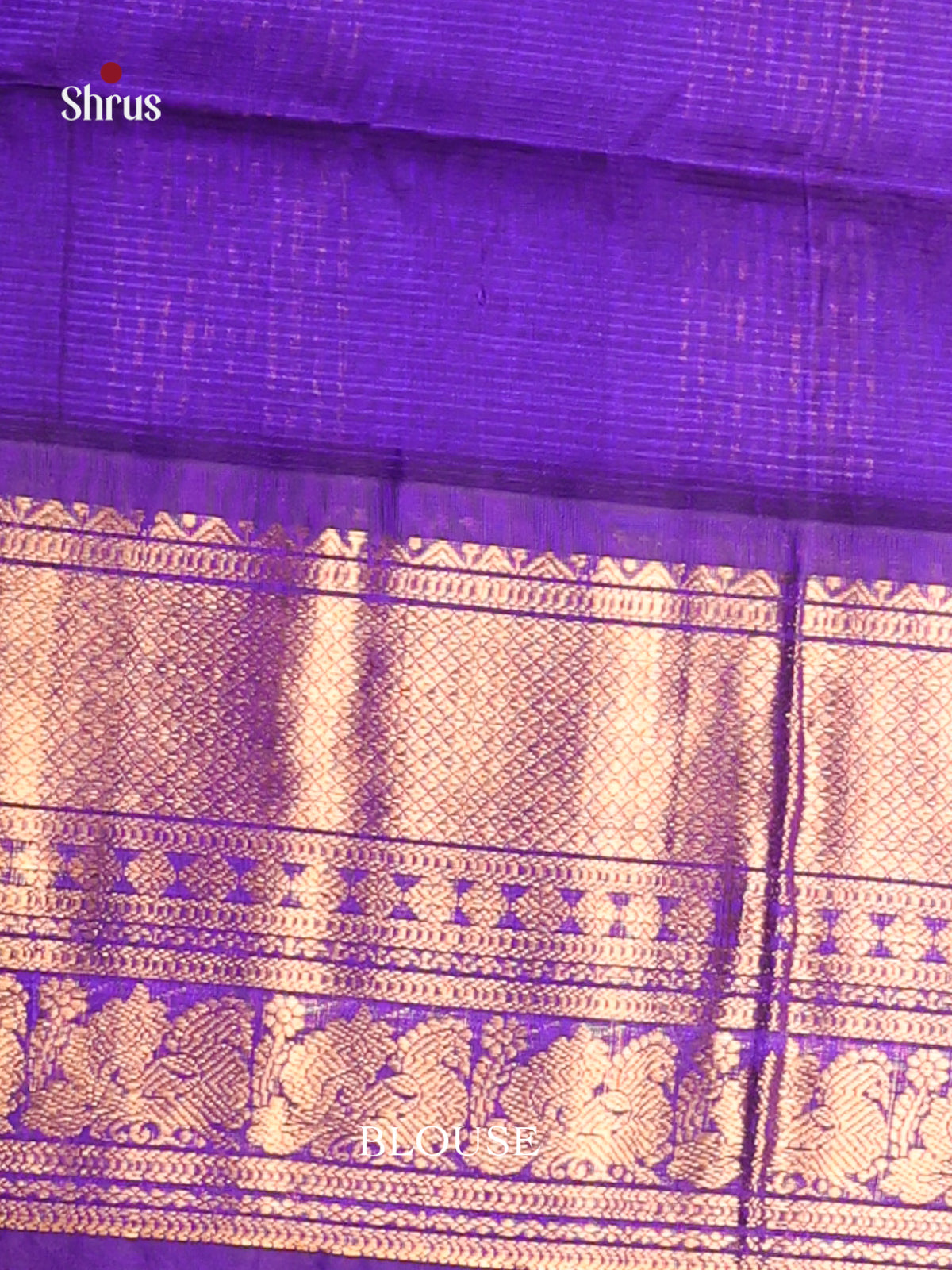 Mambazha Yellow & Blue Silk Cotton Korvai-Big border Saree -1