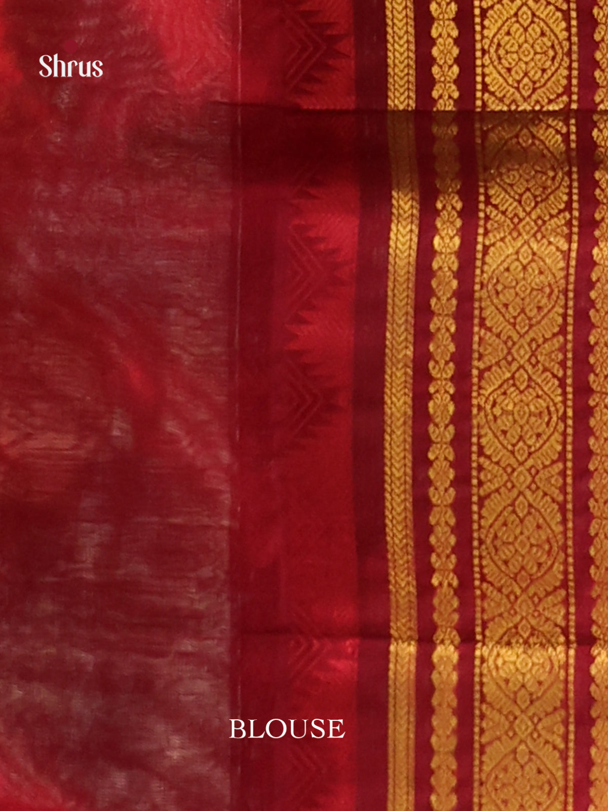Green & Maroon Silk Cotton Korvai-kattams Saree -2