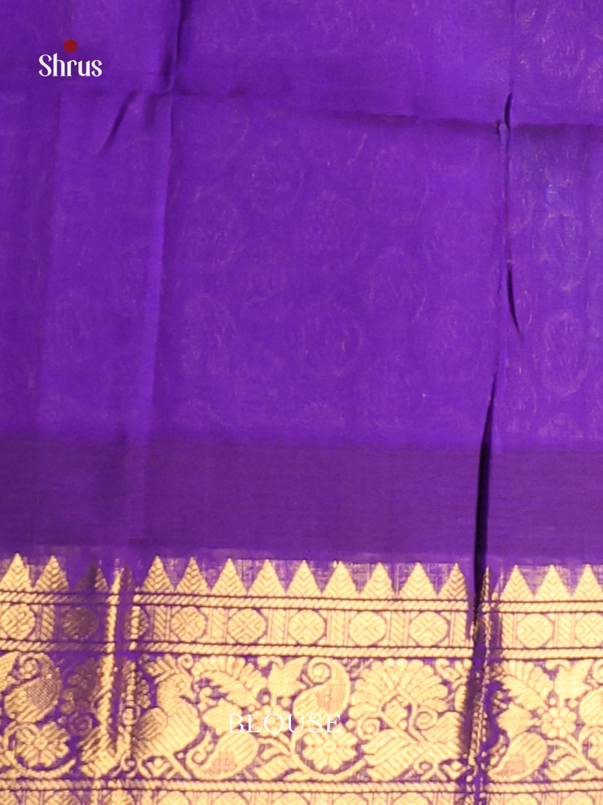 Sky Blue & Blue Silk Cotton Korvai-kattams Saree