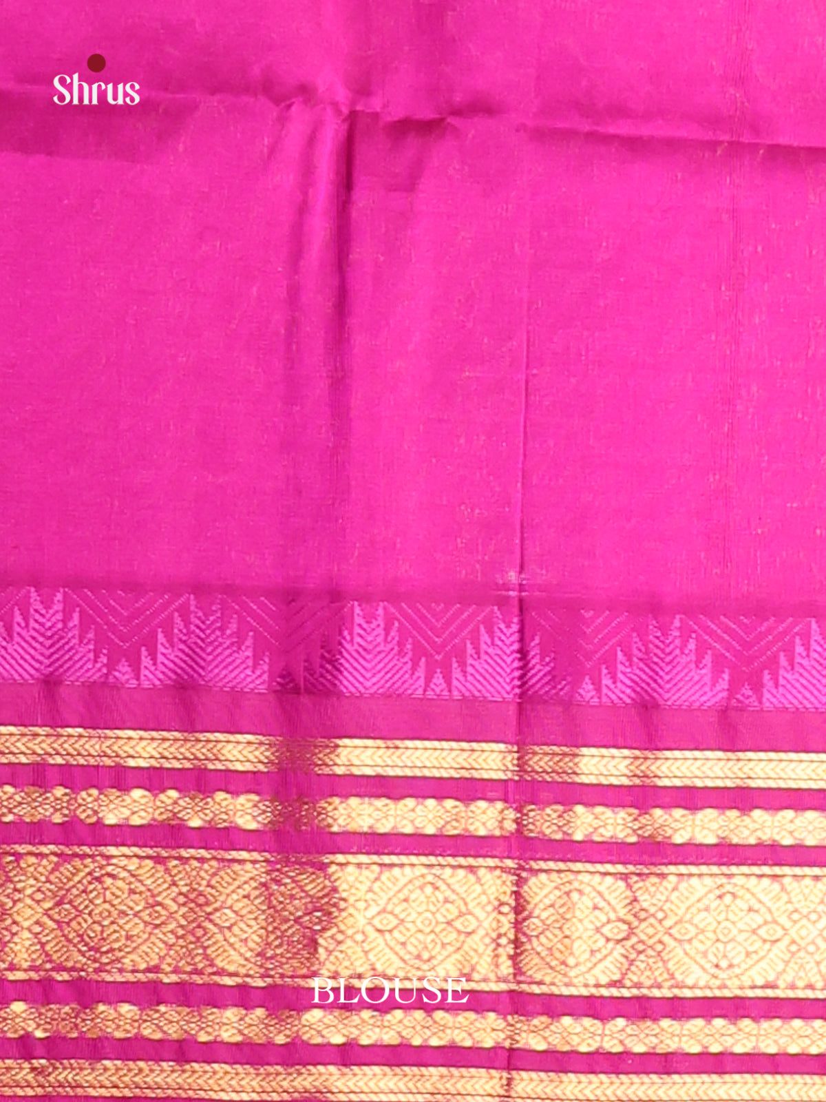 Green & Pink Silk Cotton Korvai-kattams Saree -1