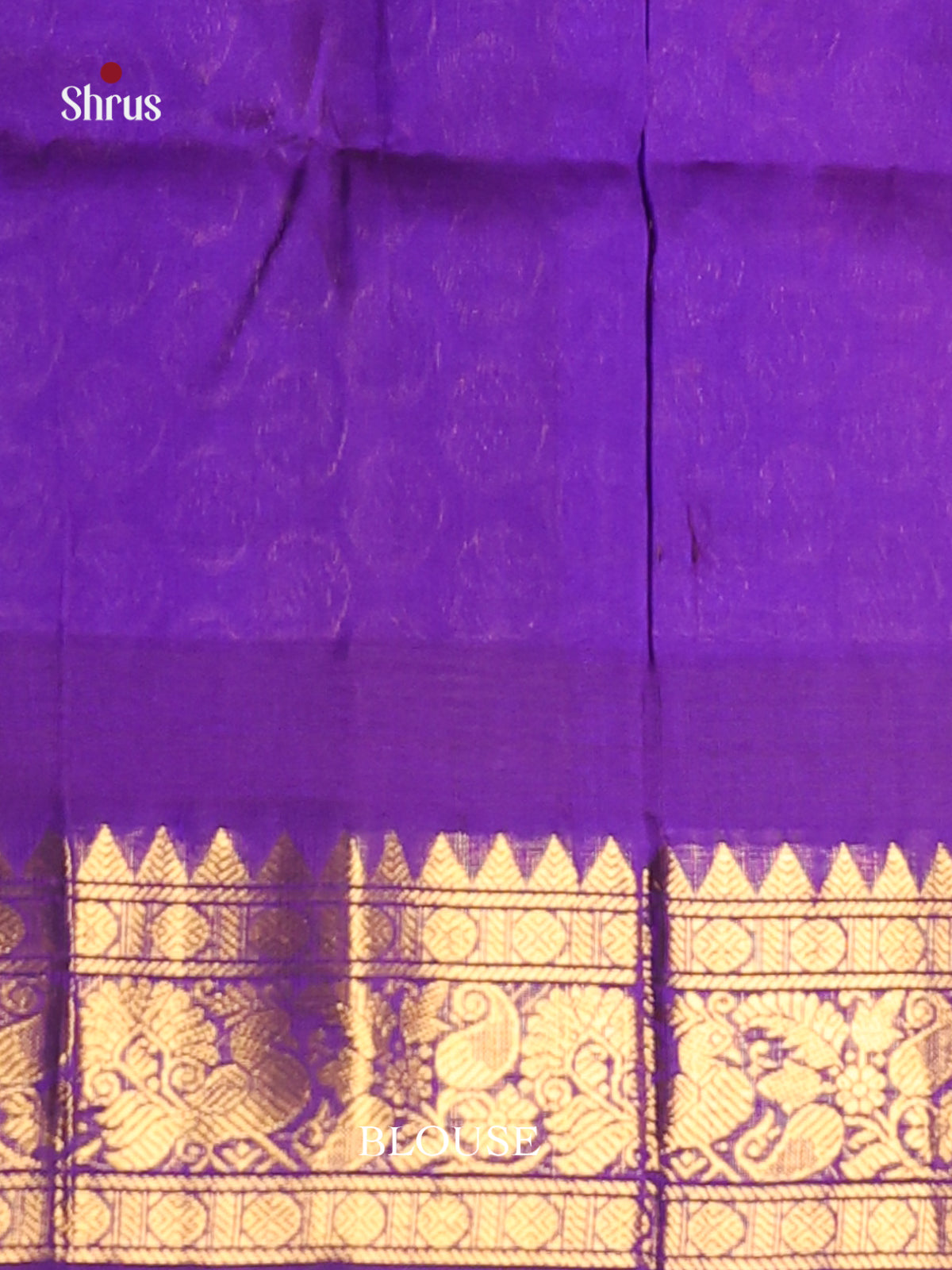 Orange & Blue Silk Cotton Korvai-kattams Saree -1