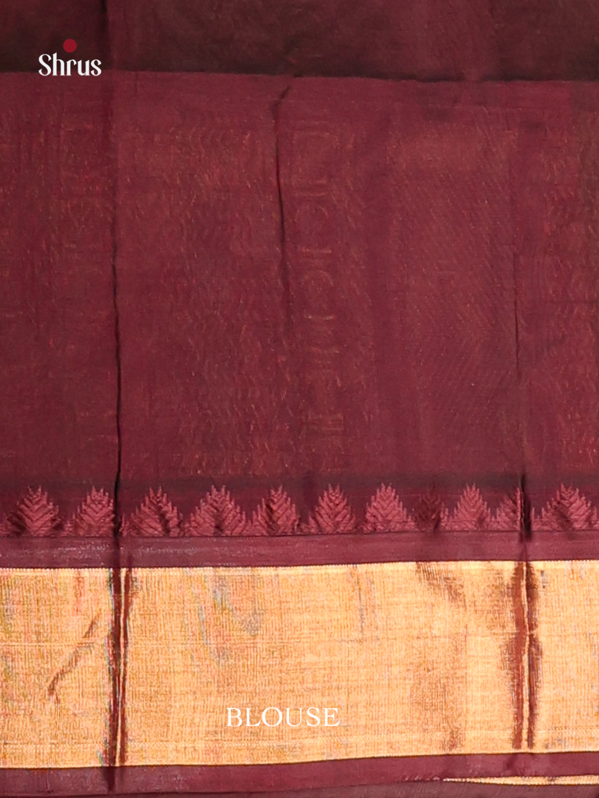 Blue & Brown Silk Cotton Korvai-kattams Saree -1