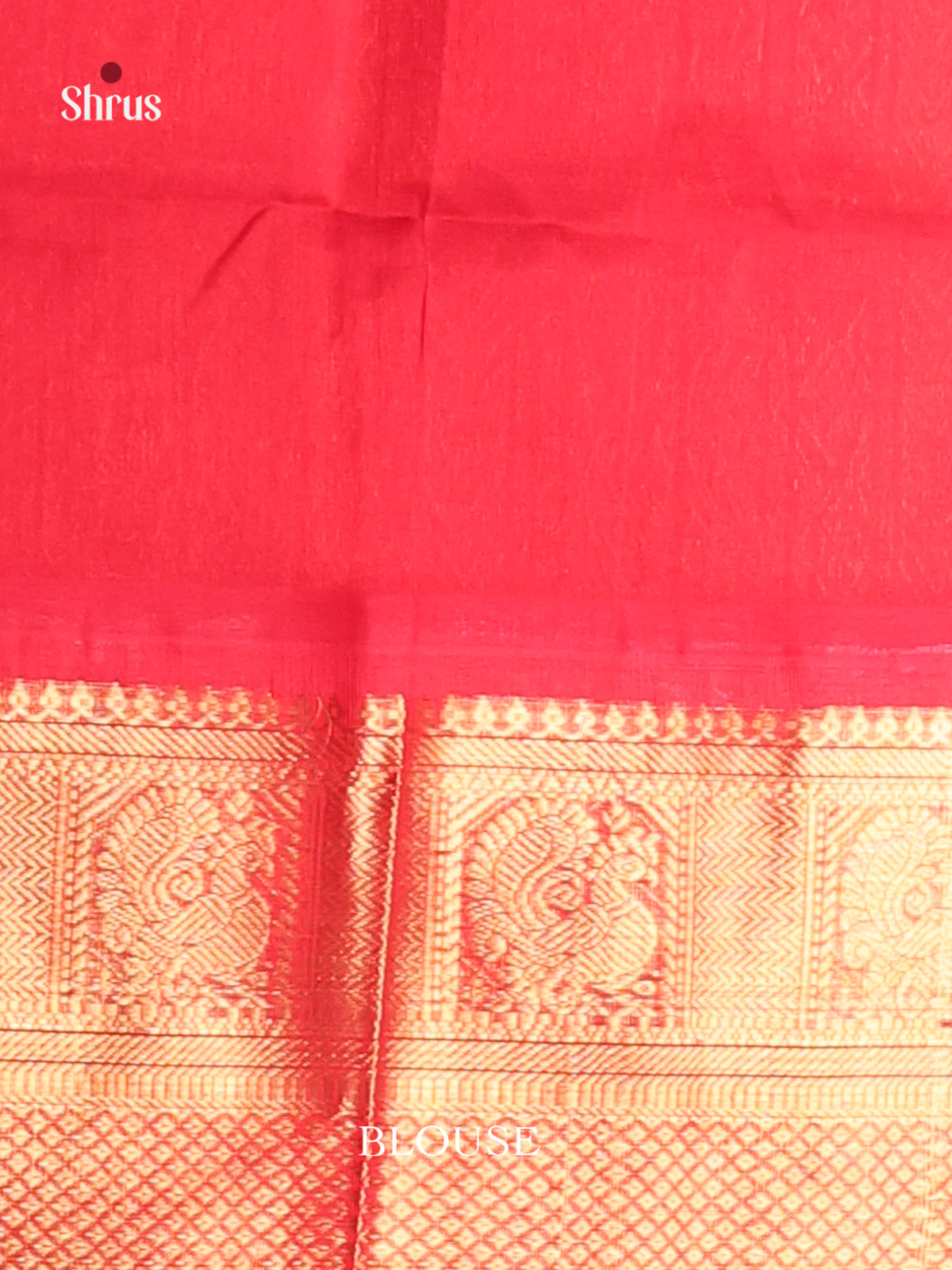 Parrot Green & Red Silk Cotton Korvai-Big border Saree -1