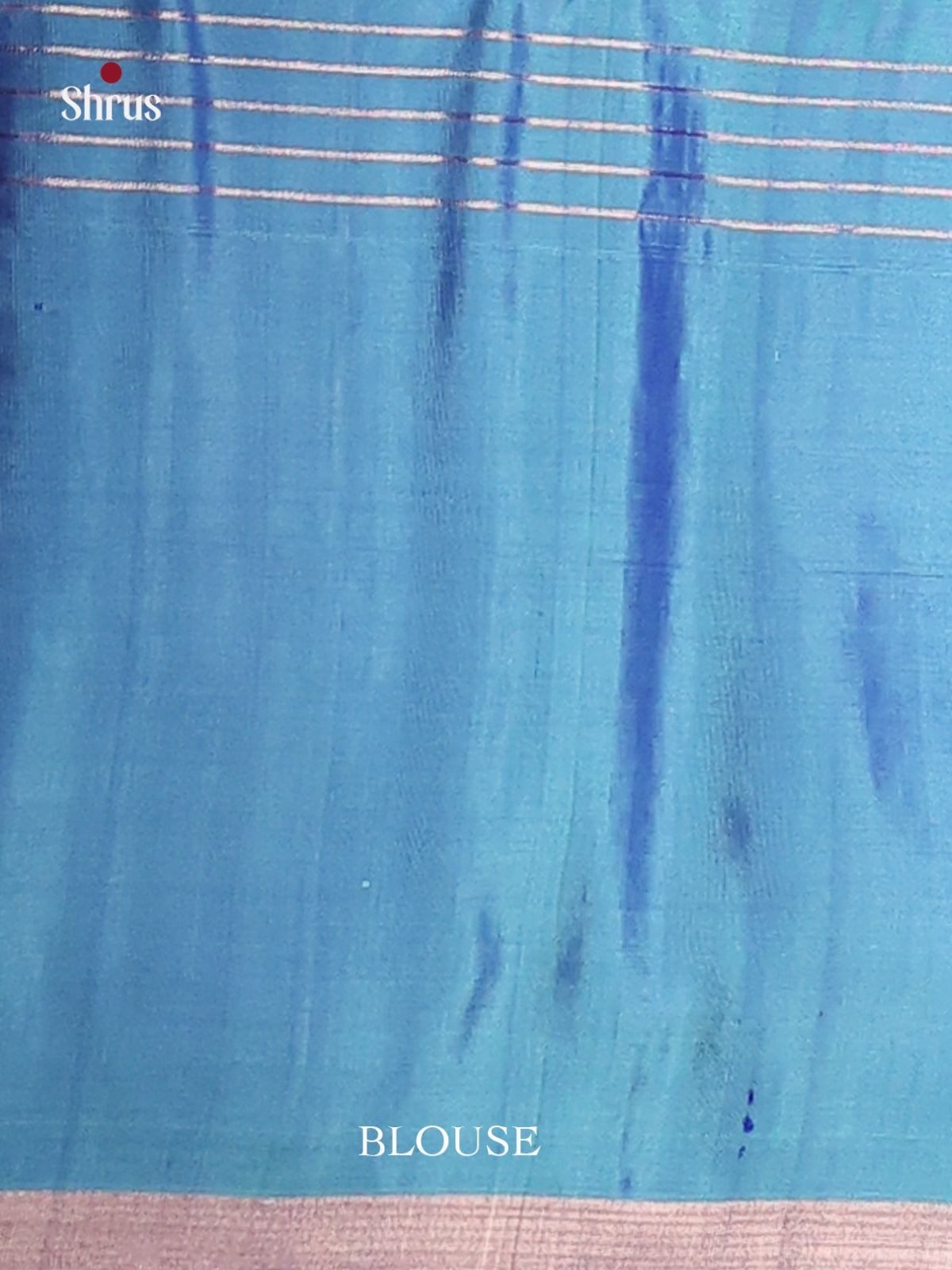 Chic Lavender Soft Silk with zari Checks & BLue Border With horse motifs -2