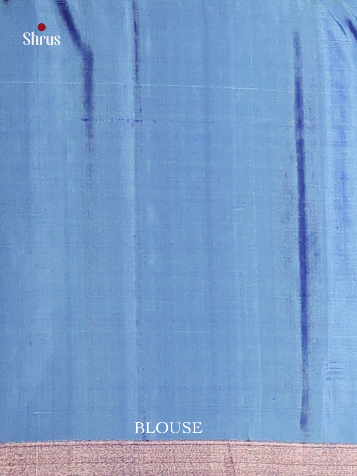 Pretty Shades of Blue Soft Silk Saree with zari Woven stripes & Self Zari Border -2