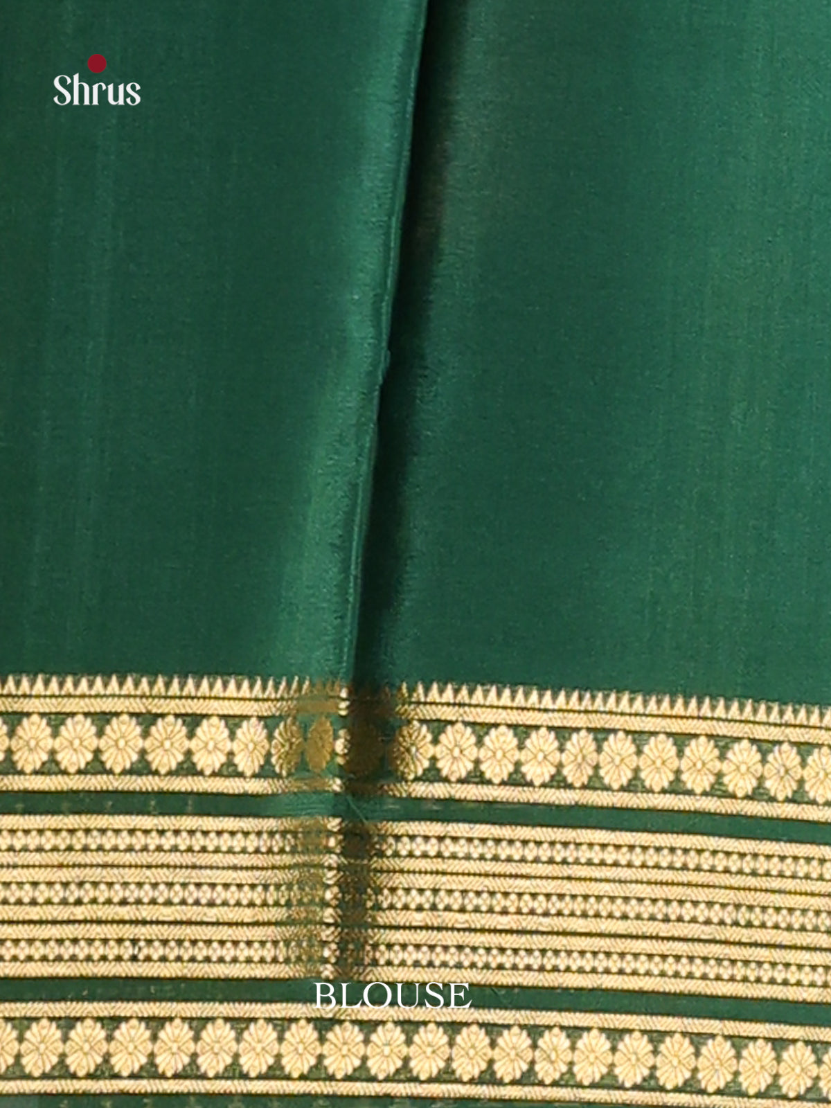 Striking Pastel Blue Printed Mysore Silk Saree With Green Zari Woven Pallu