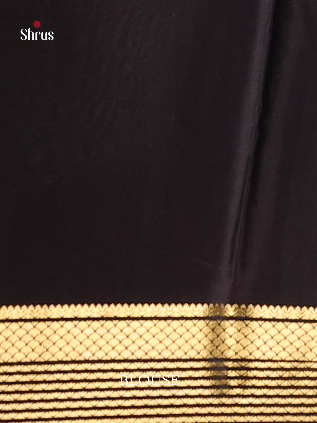 Grey & Navy Blue - Mysore Silk Print Saree - Shop on Shrus.com
