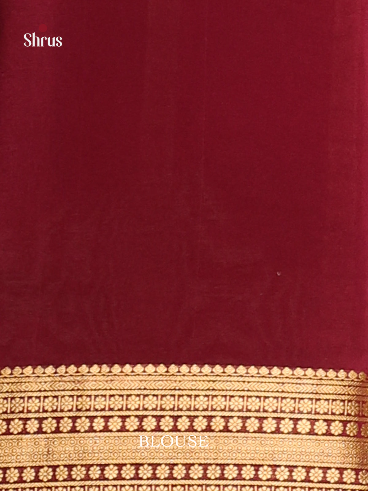 Lavender & Maroon- Mysore Silk Print Saree