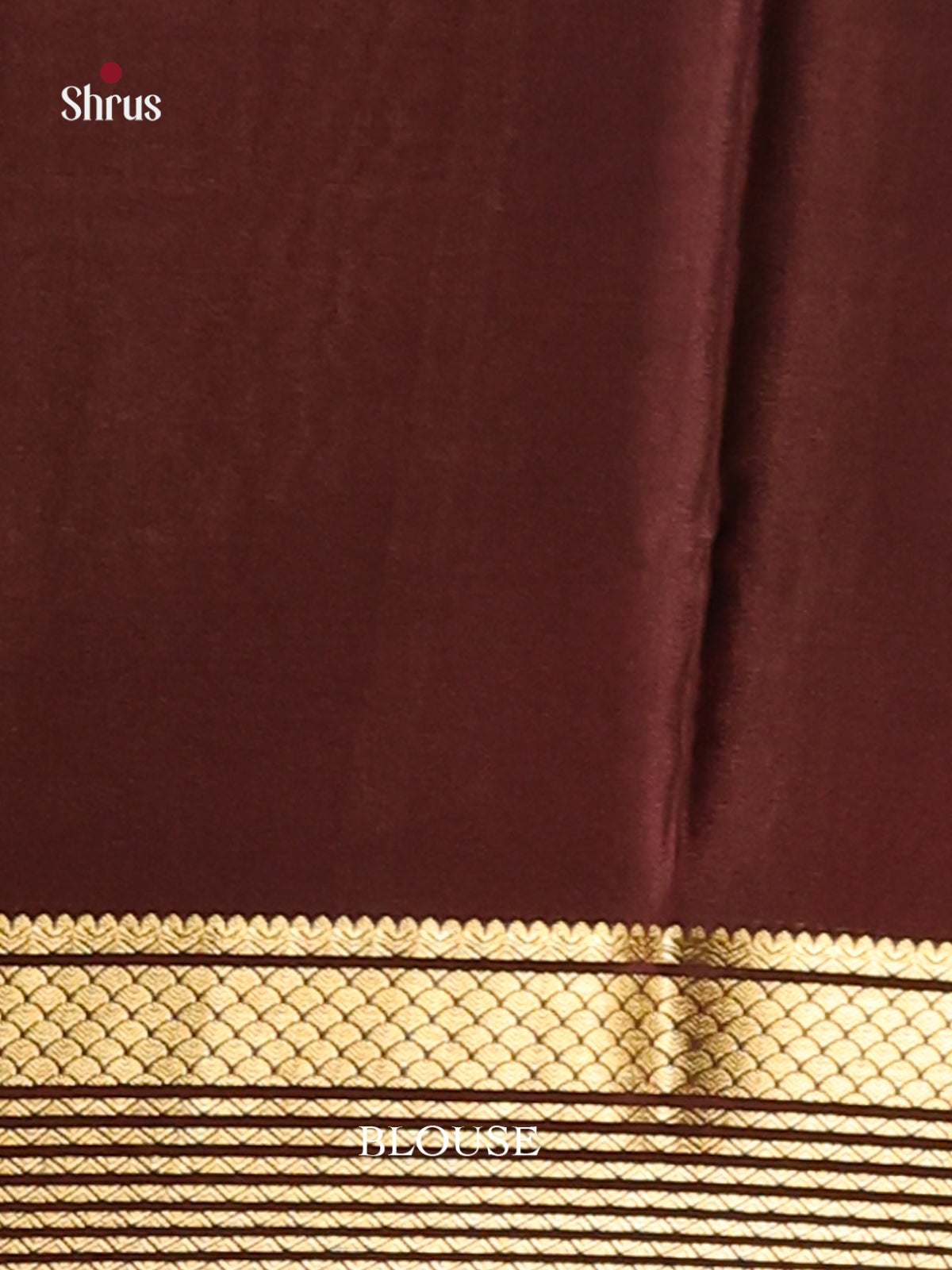 Timeless Cream Printed Mysore Silk Saree With Brown Zari Woven Border