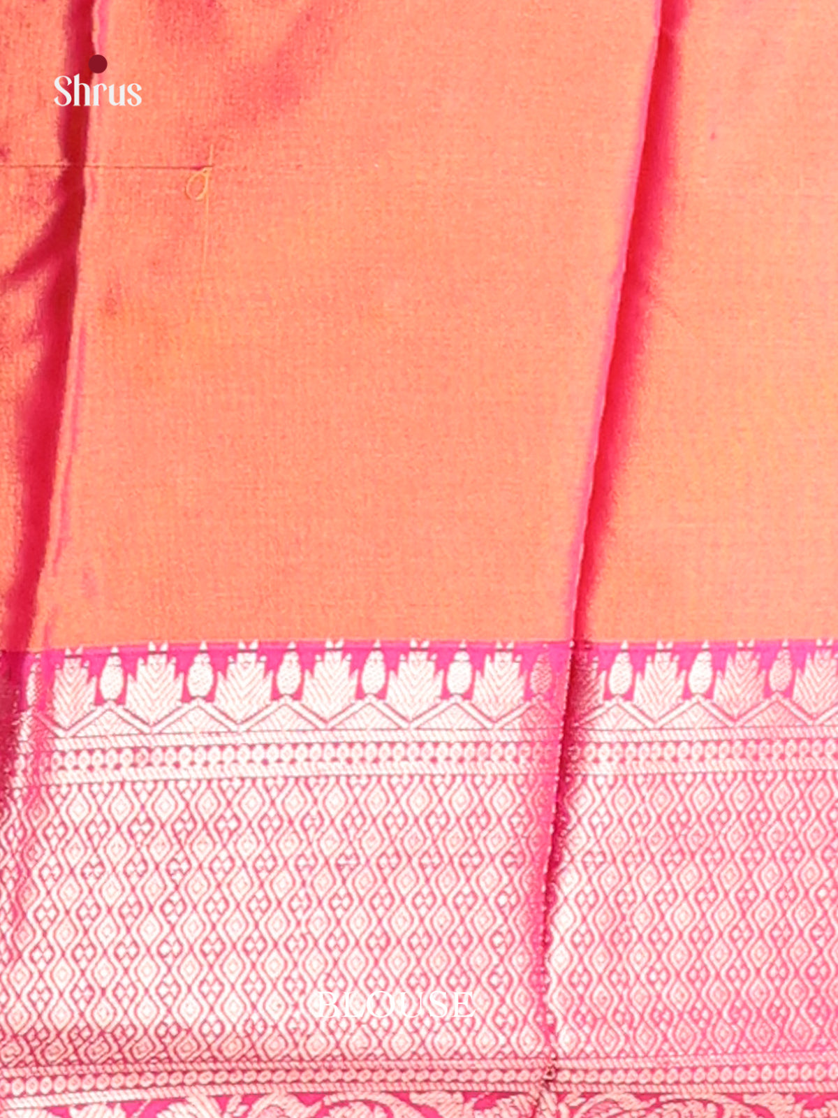 Yellow & Pink - Semi Pochampally Saree - Shop on Shrus.com