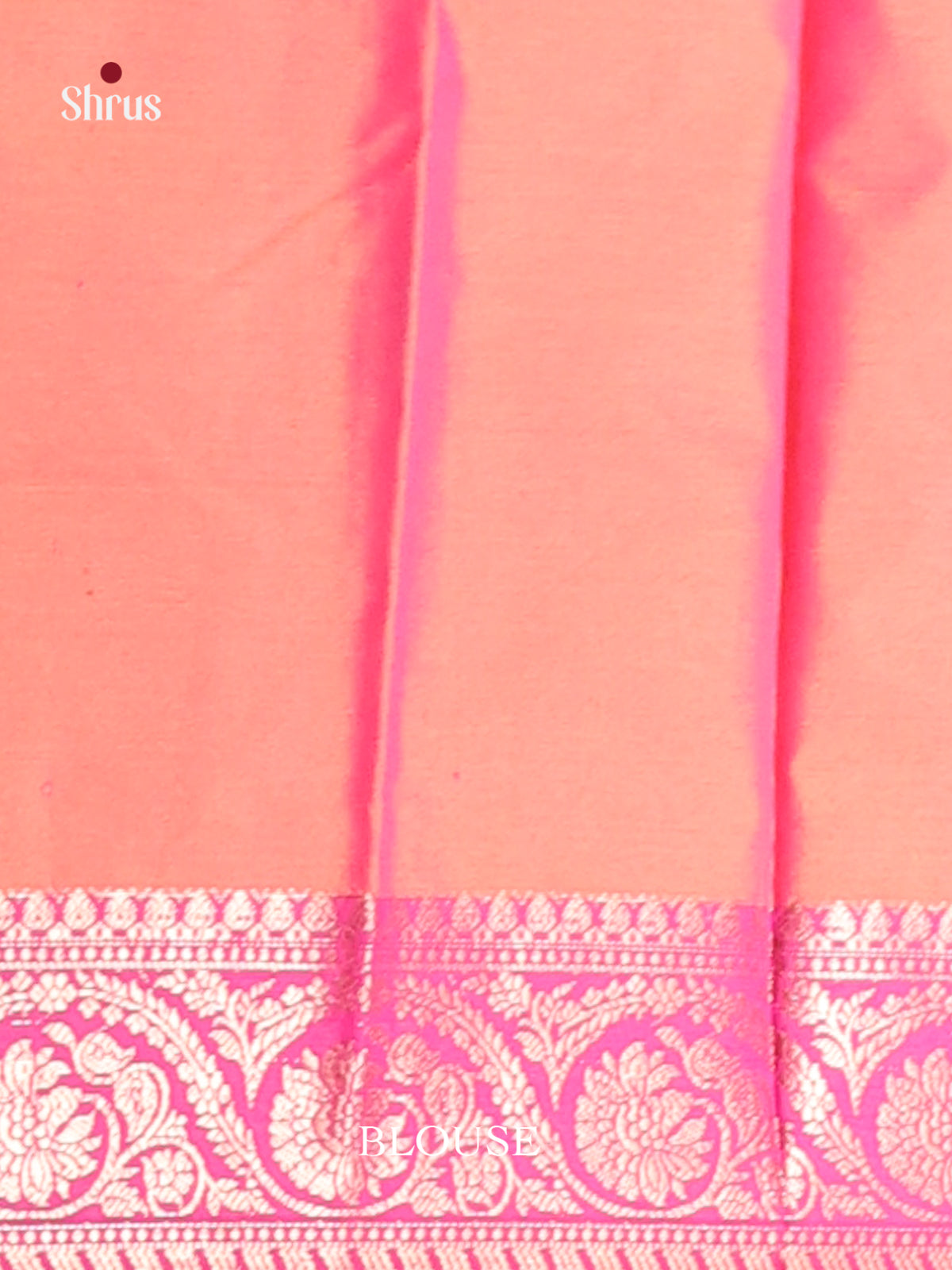 Orange & Pink - Semi Pochampally Saree - Shop on Shrus.com