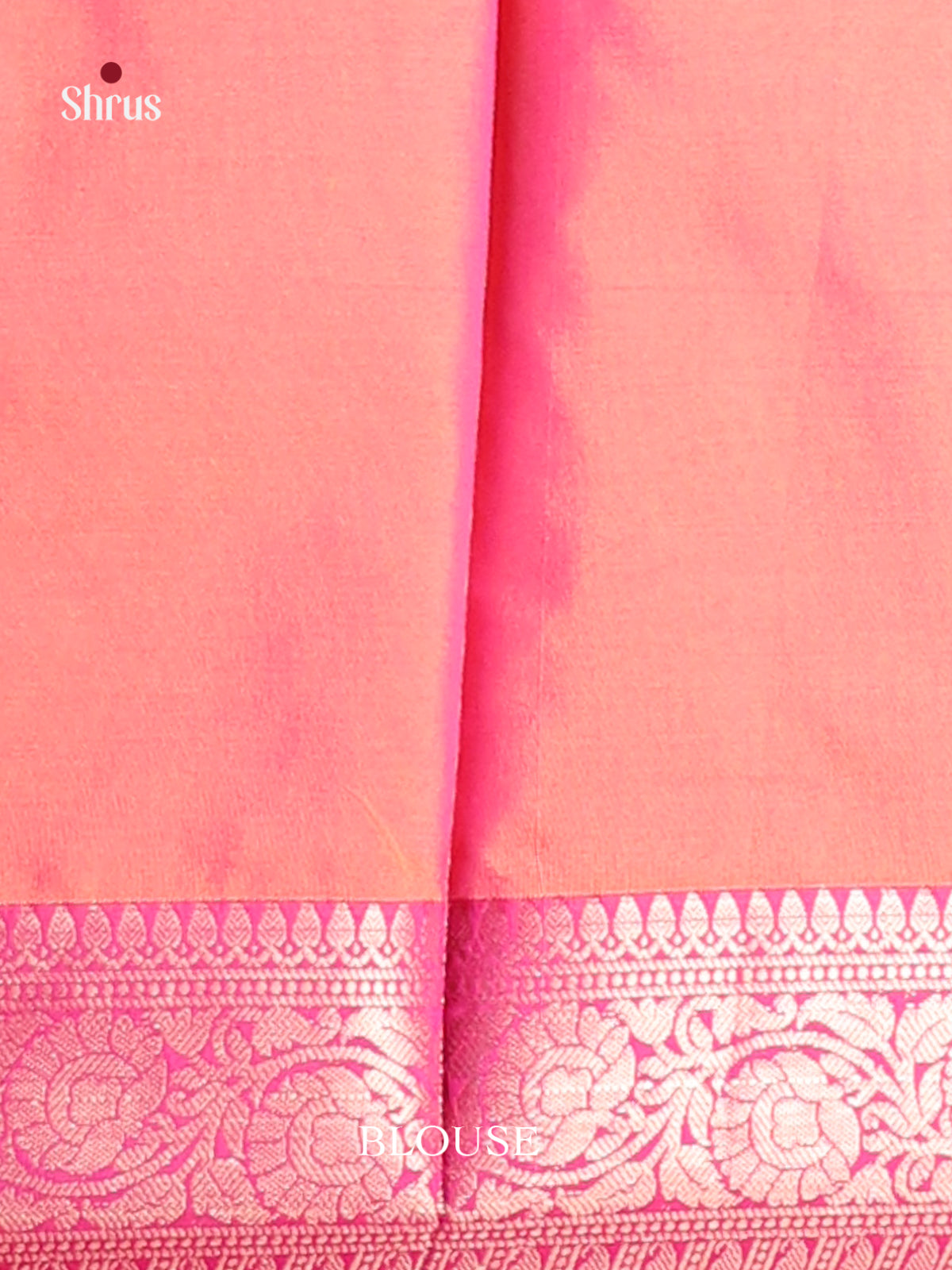 Orange & Pink- Semi Pochampally Saree - Shop on Shrus.com