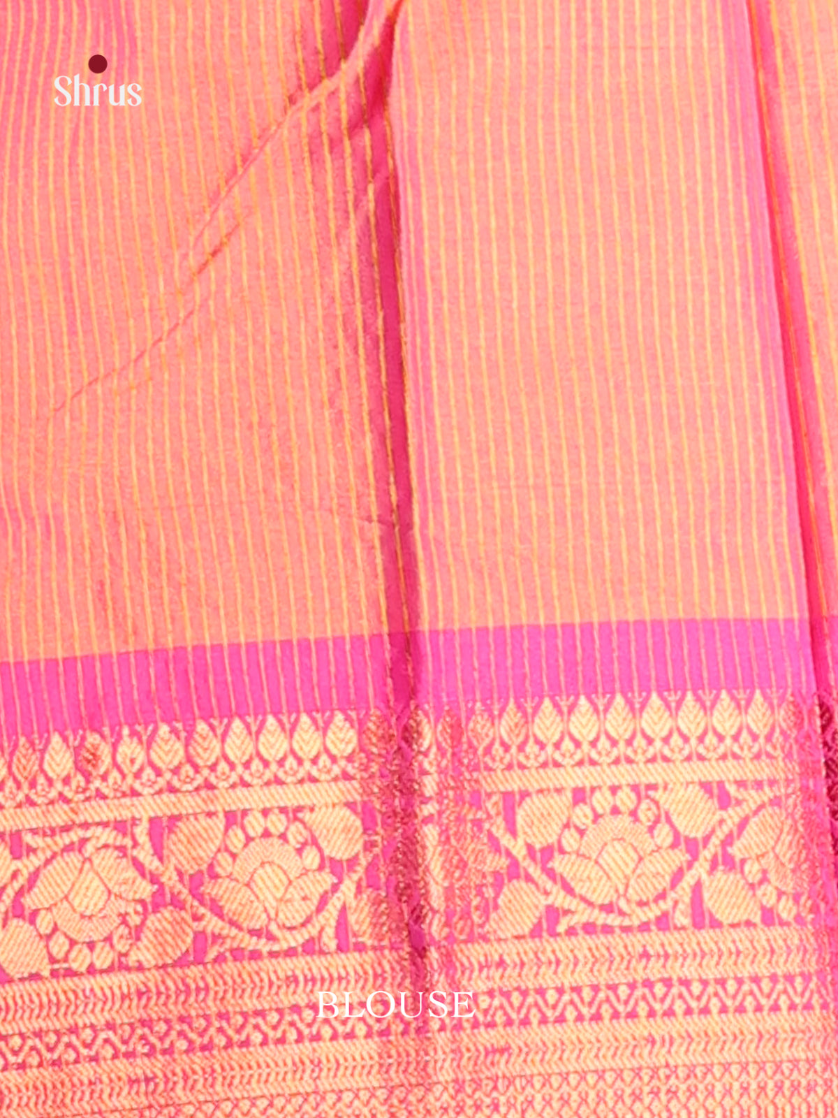 Yellow & Pink- Semi Pochampally Saree - Shop on Shrus.com