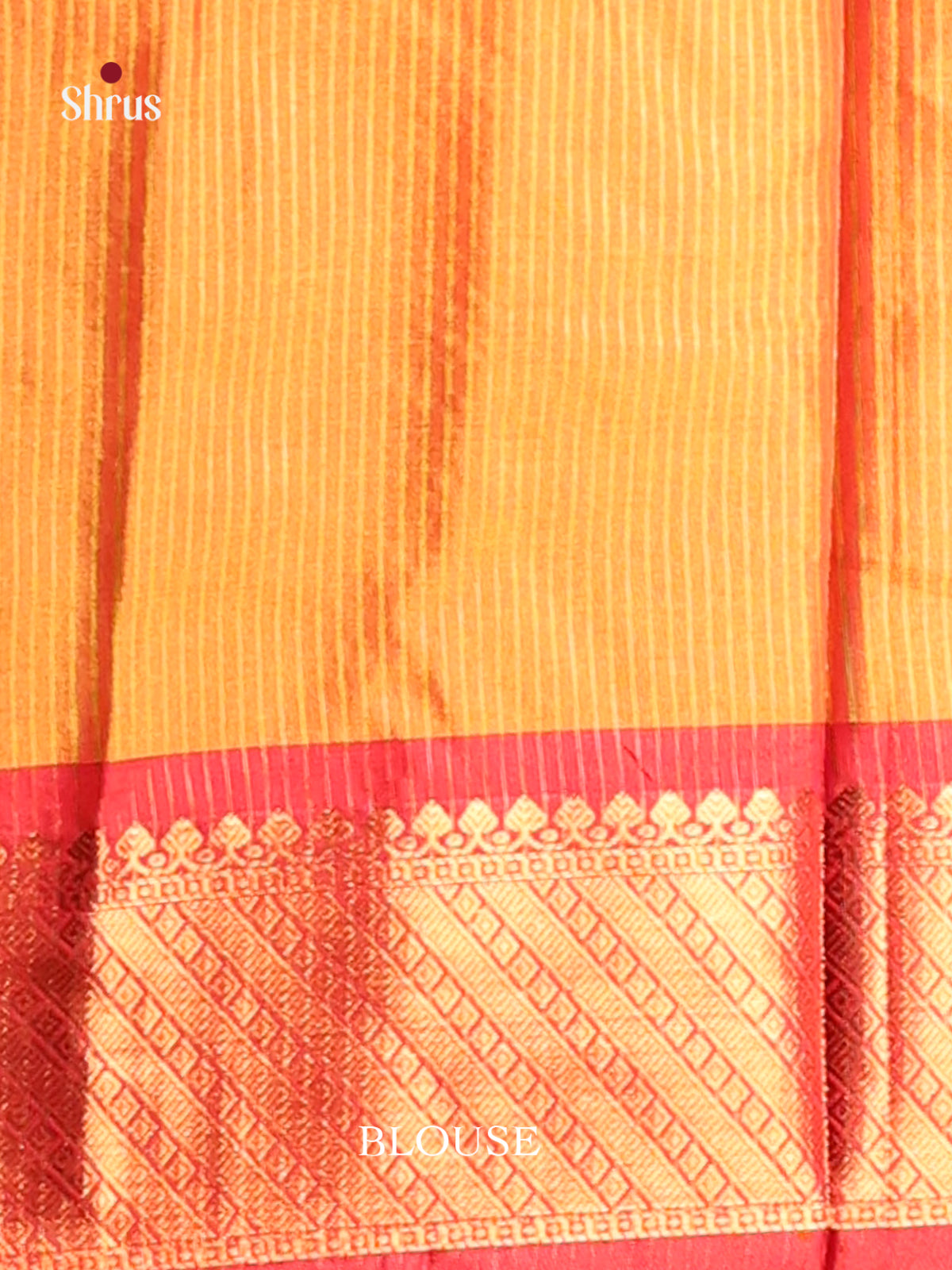 Pink & Orange - Semi Pochampally Saree - Shop on Shrus.com