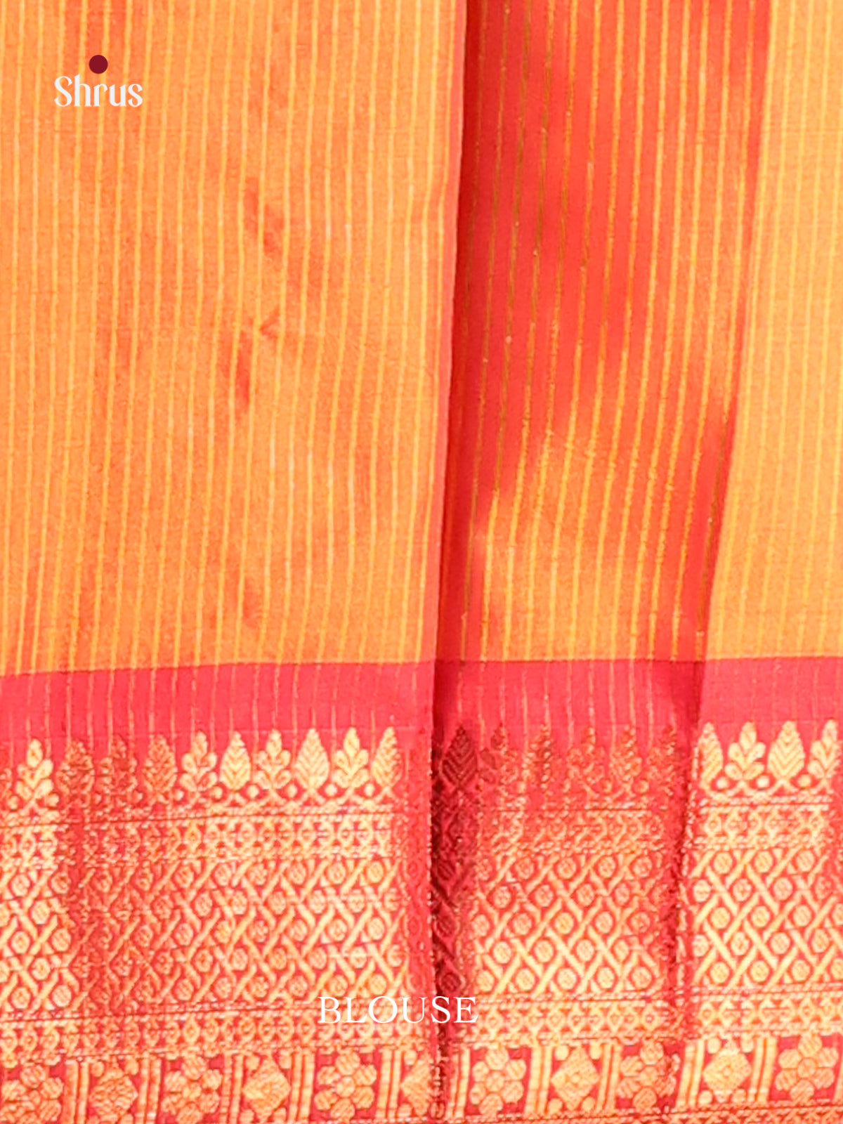 Pink & Orange - Semi Pochampally Saree - Shop on Shrus.com