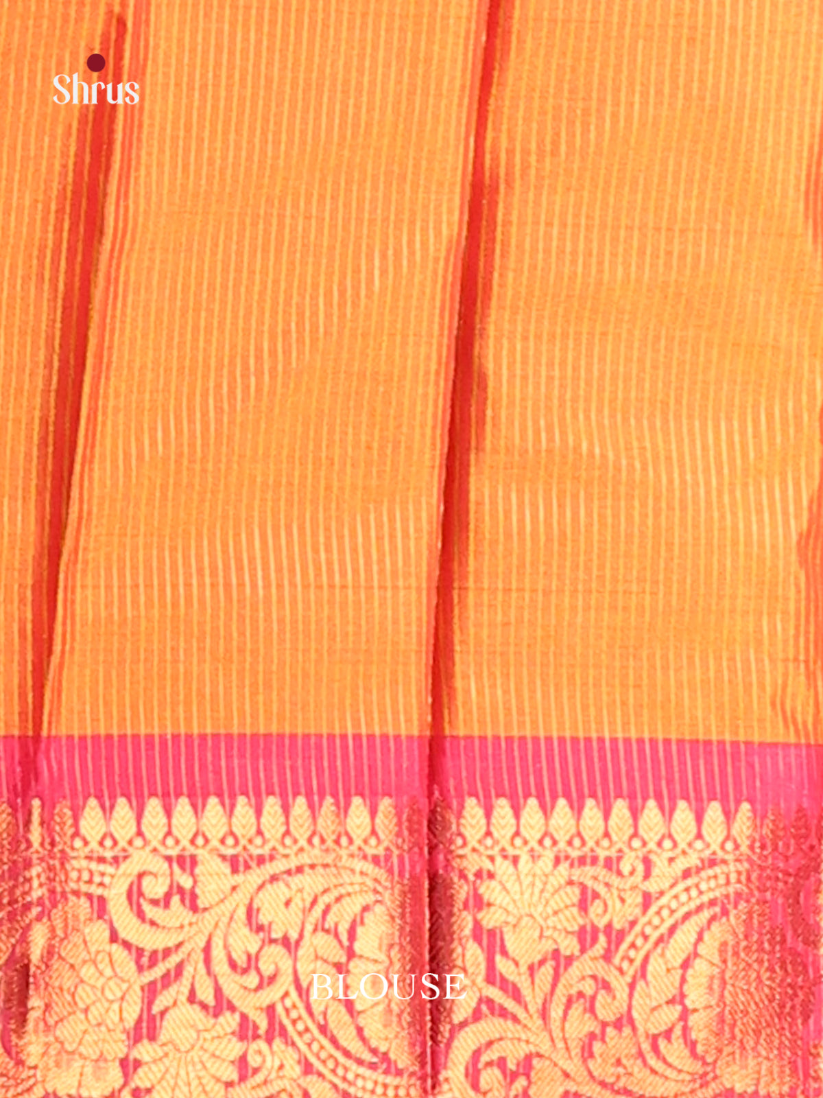 Pink & Orange- Semi Pochampally Saree