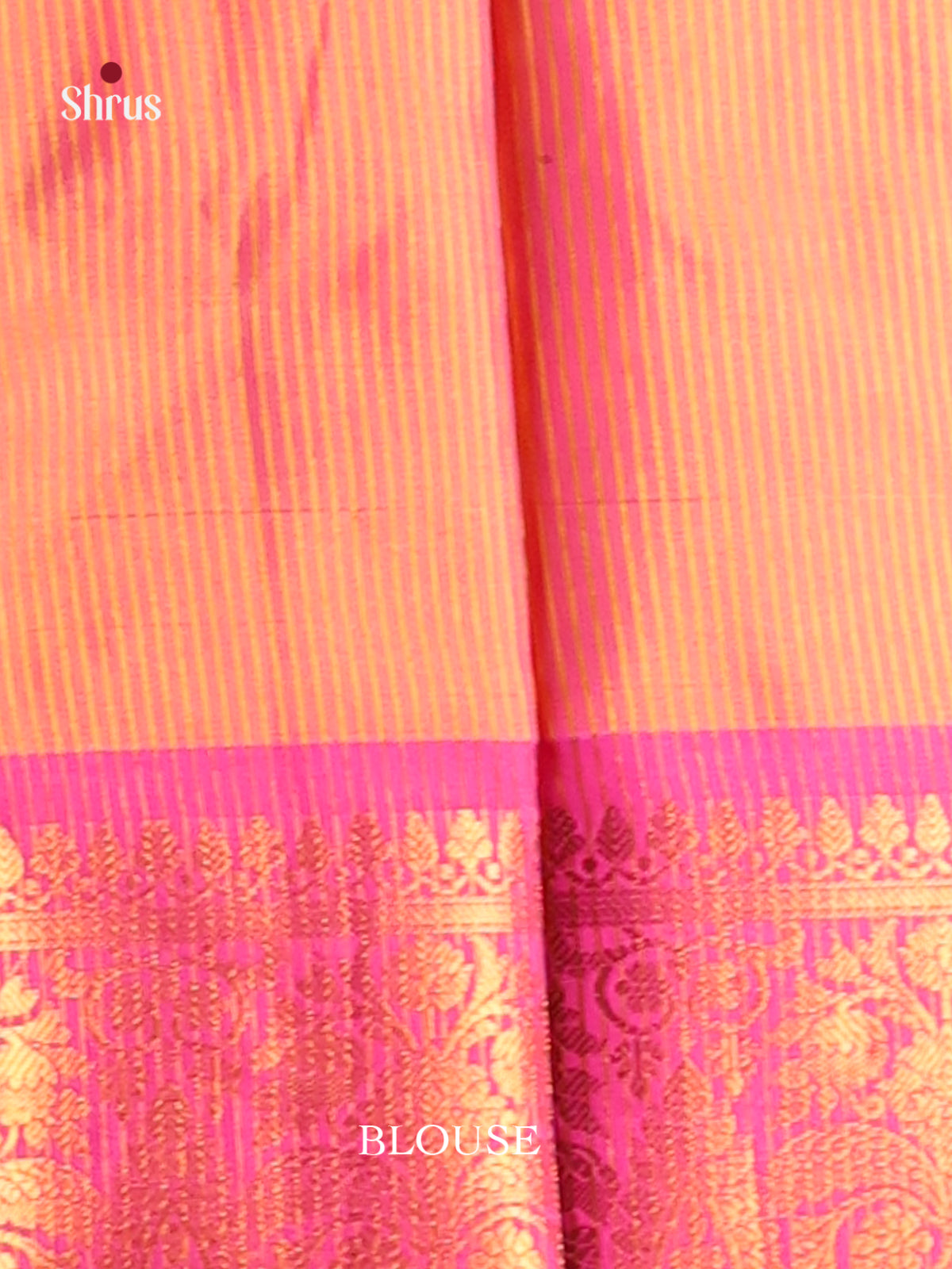 Yellow & Pink - Semi Pochampally Saree - Shop on Shrus.com