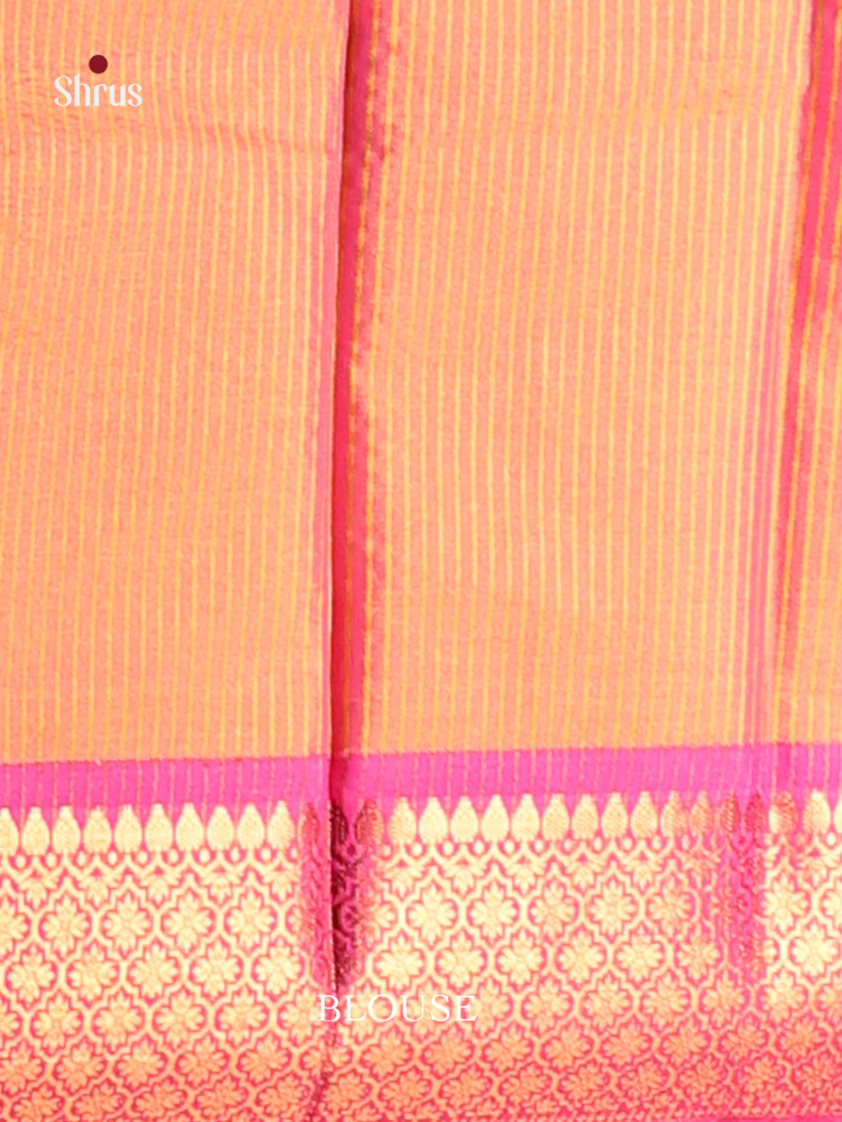 Yellow & Pink - Semi Pochampally Saree - Shop on Shrus.com