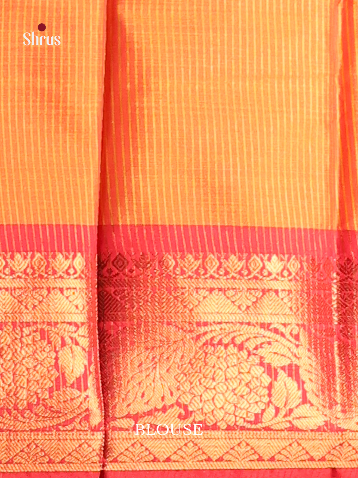 Yellow & REd- Semi Pochampally Saree - Shop on Shrus.com