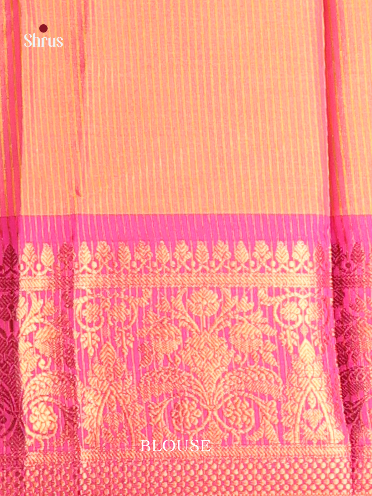 Yellow & Pink - Semi Pochampally Saree - Shop on Shrus.com