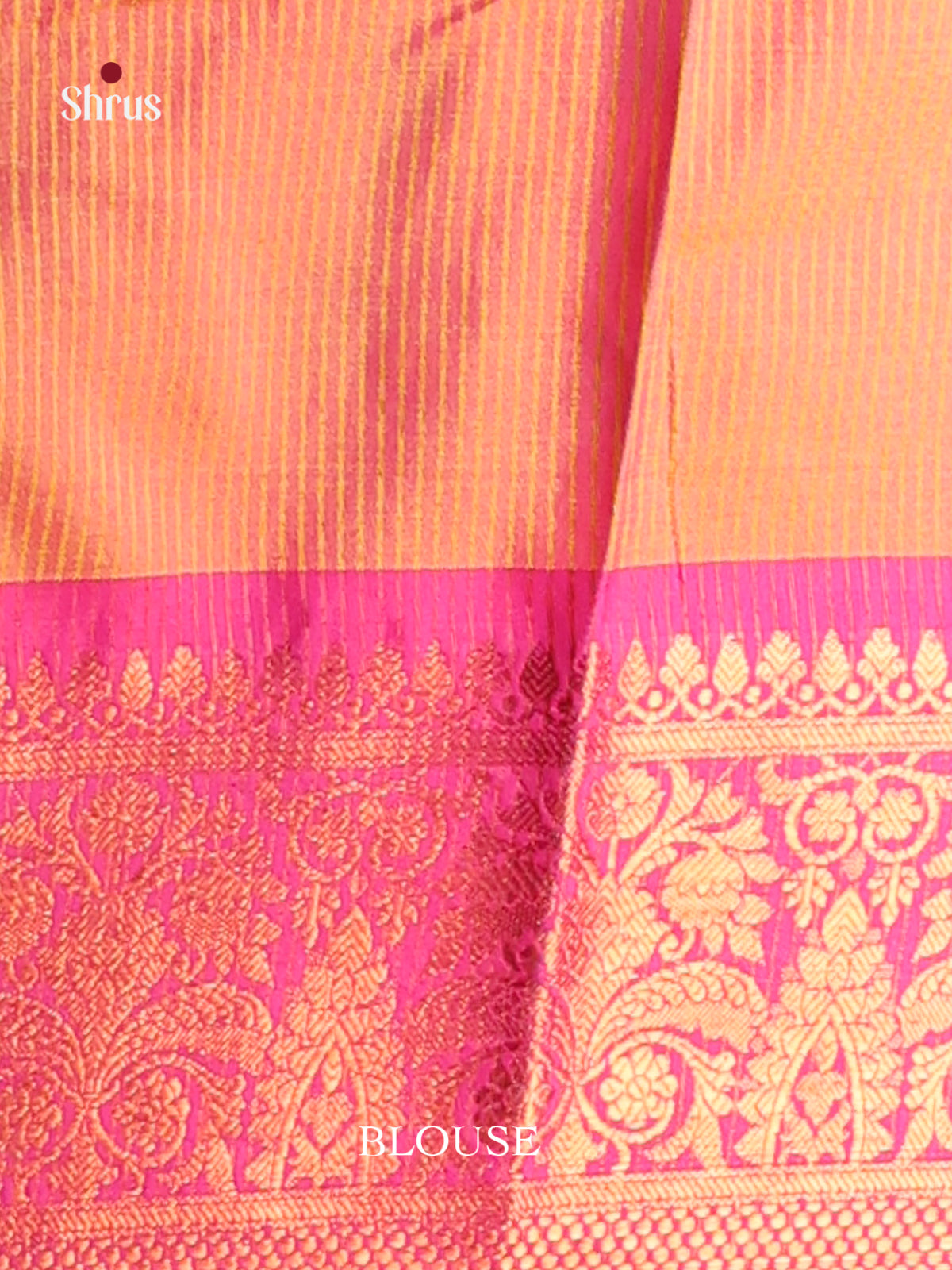 Yellow & Pink - Semi Pochampally Saree - Shop on Shrus.com