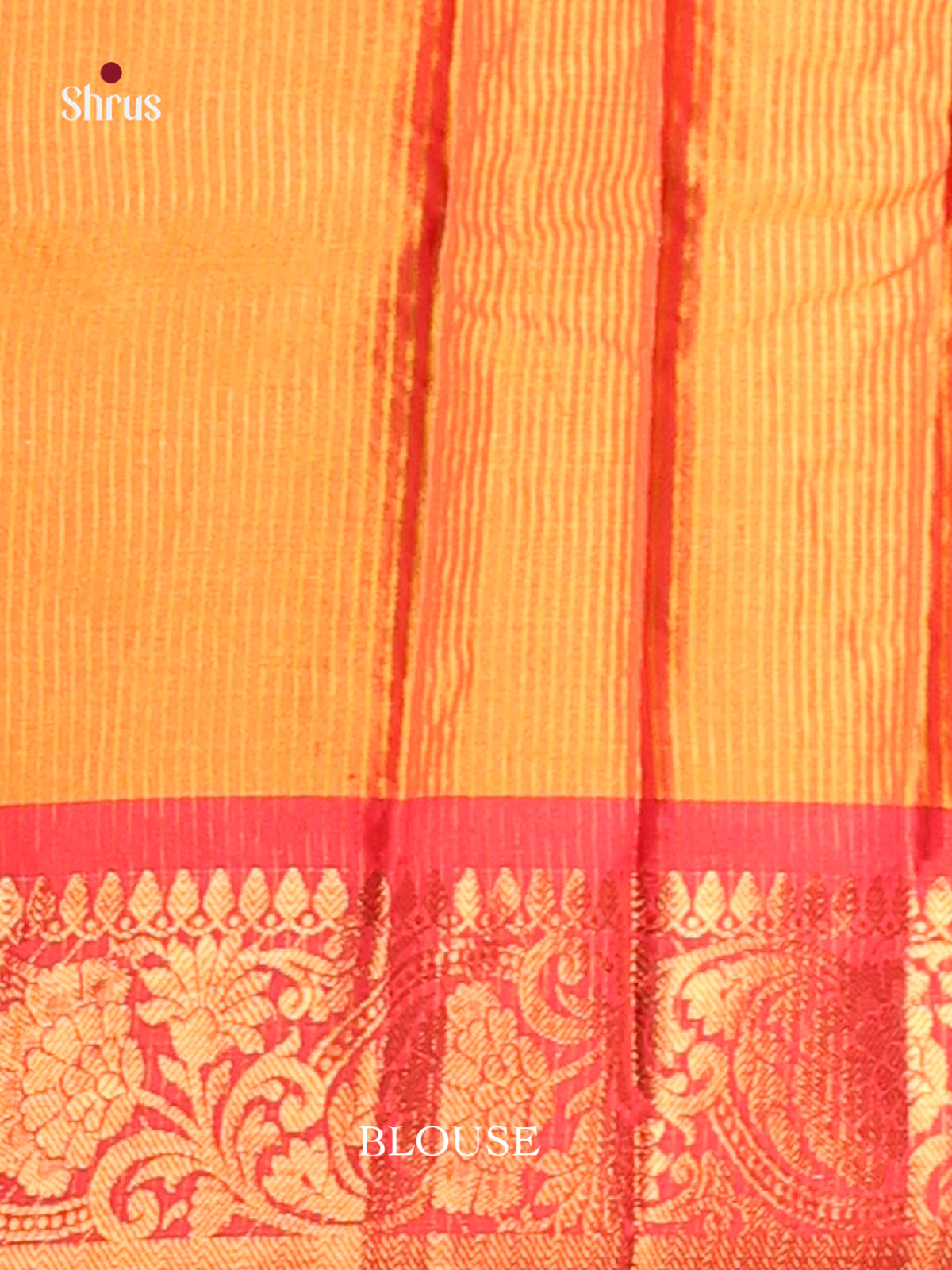 Pink & Orange - Semi Pochampally Saree - Shop on Shrus.com