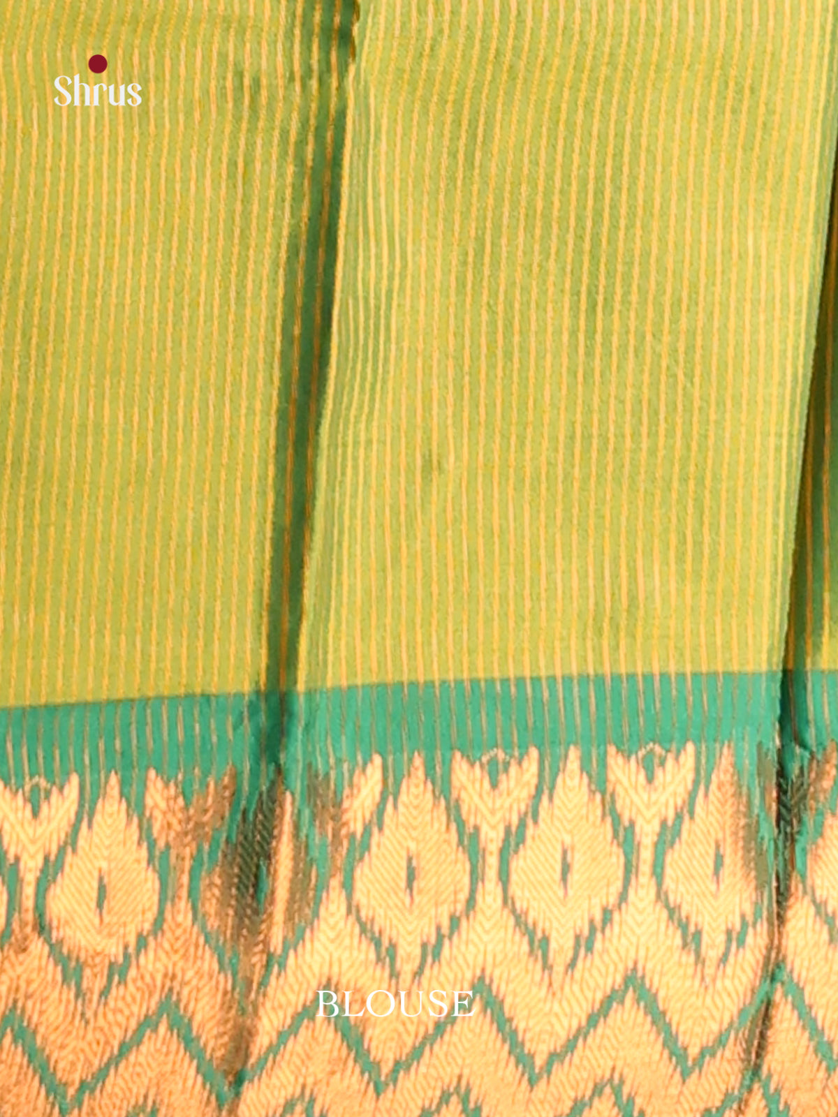 Pink & Green - Semi Pochampally Saree - Shop on Shrus.com