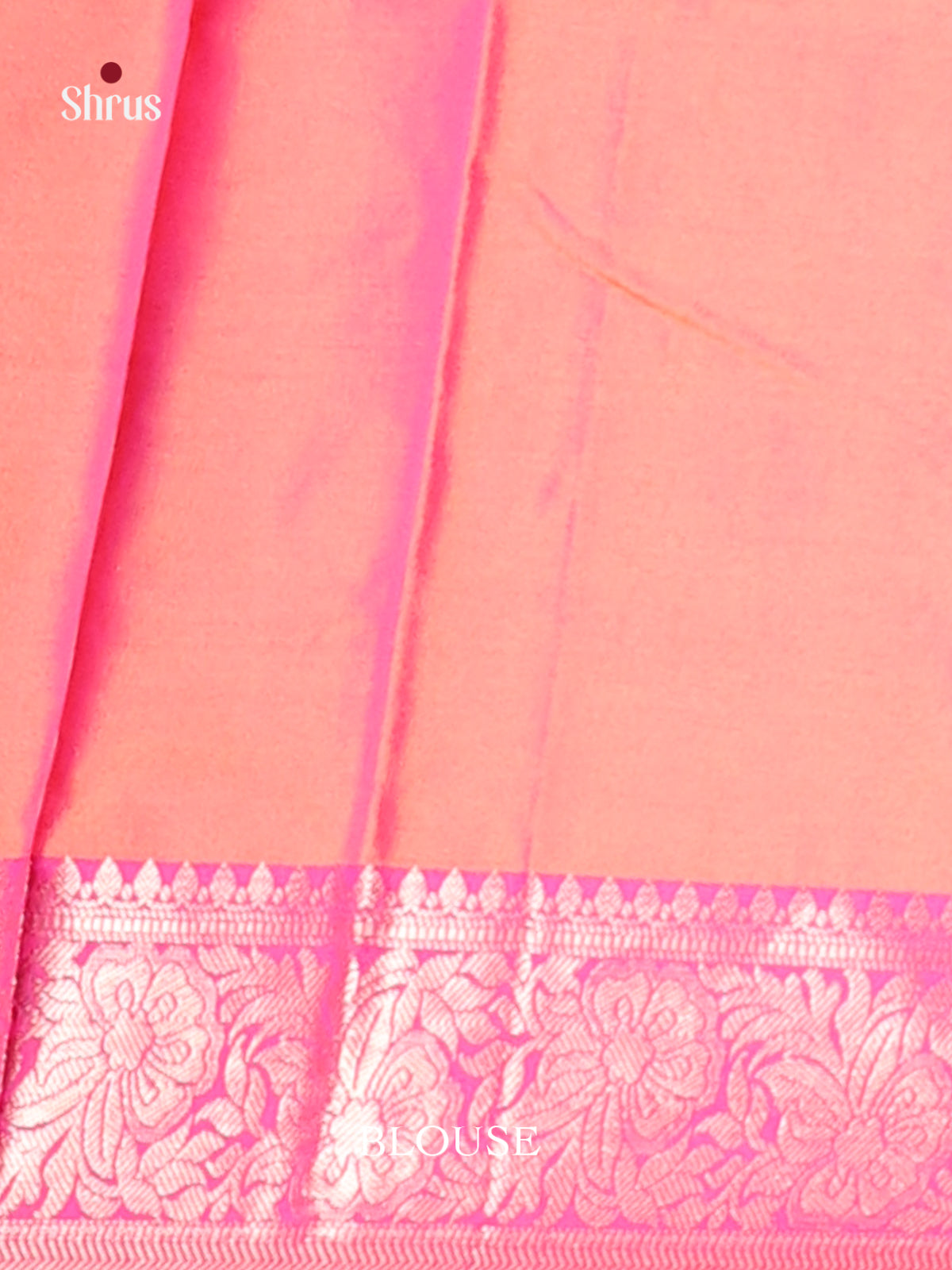 Orange & Pink - Semi Pochampally Saree - Shop on Shrus.com