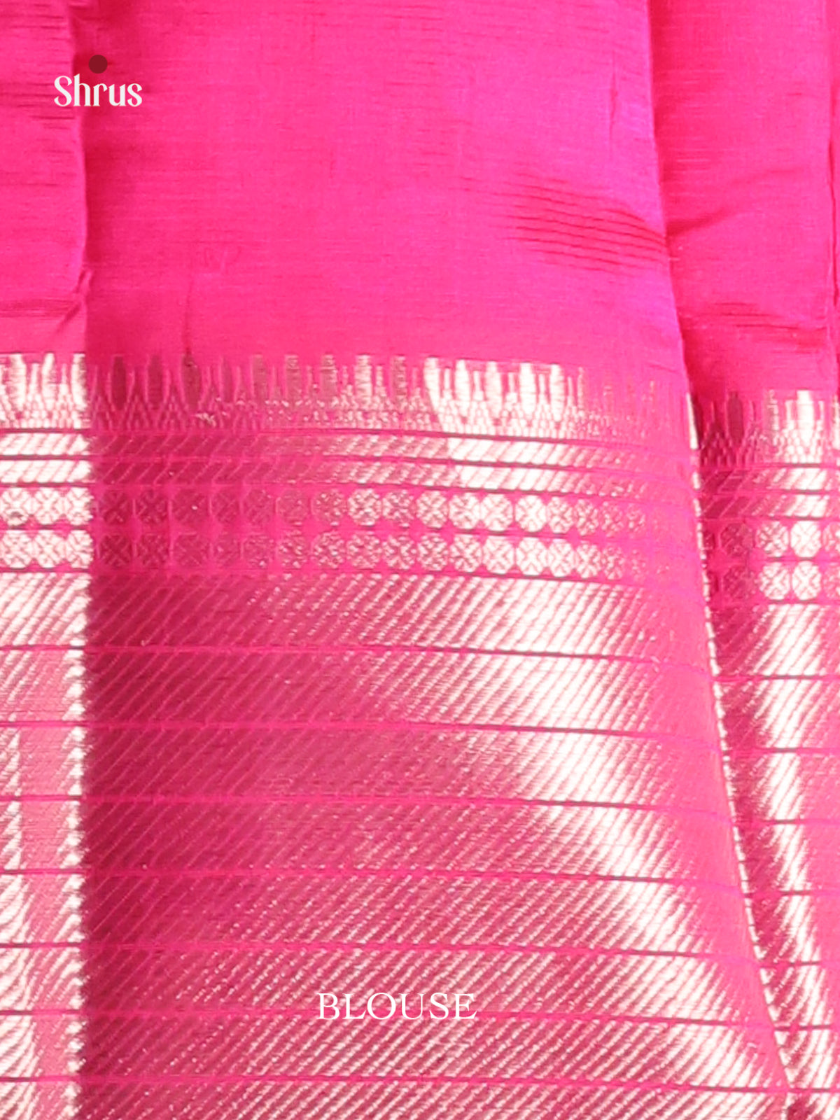 Pink single tone Mangalagiri silkcotton Saree with rich zari border -1