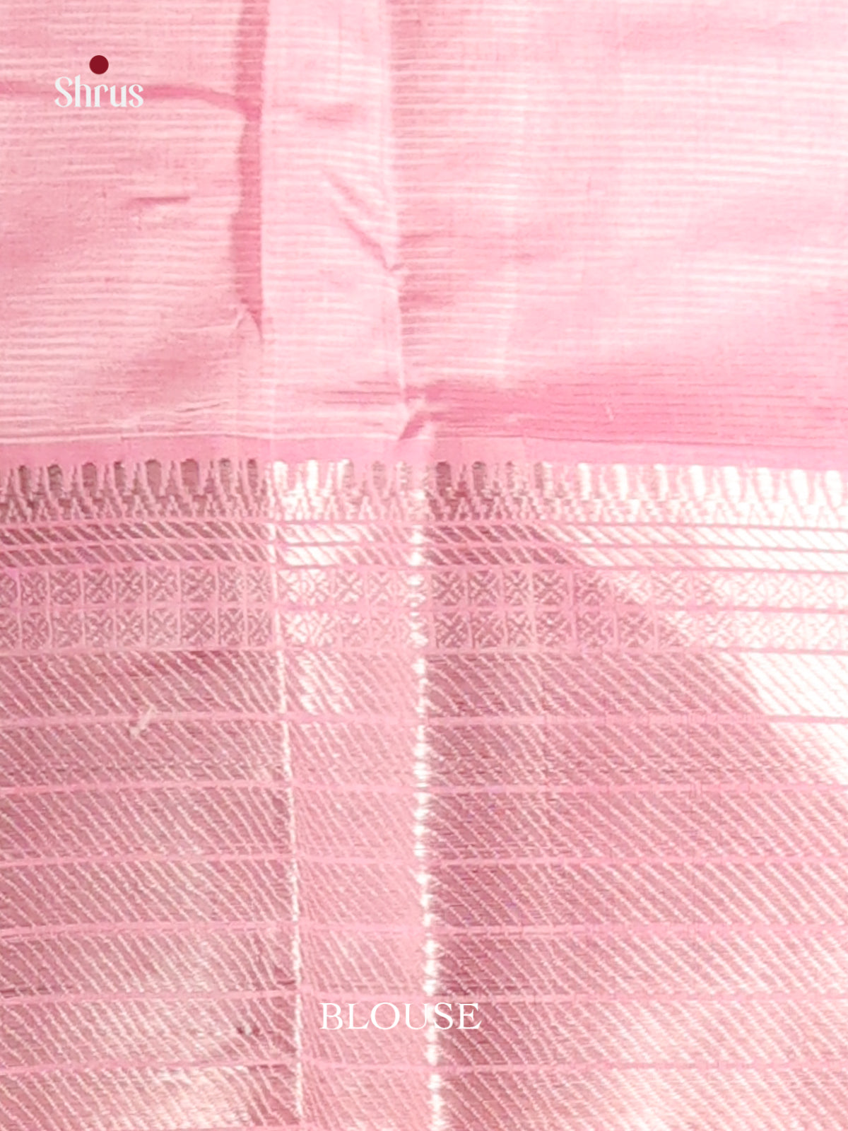 Pink single tone Mangalagiri silkcotton Saree with zari border -1
