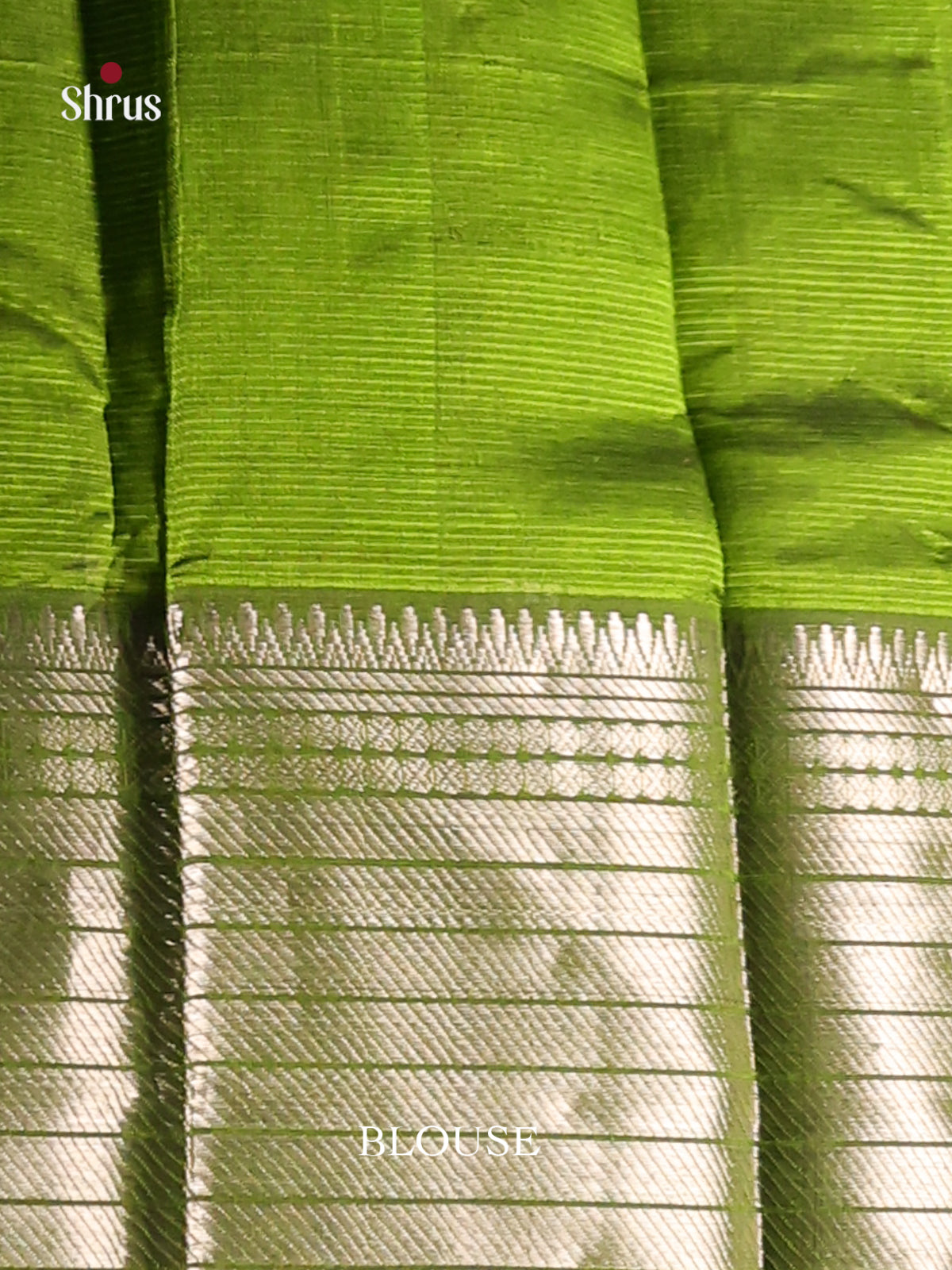 Mehandi Green single tone Mangalagiri silkcotton Saree with zari border 1