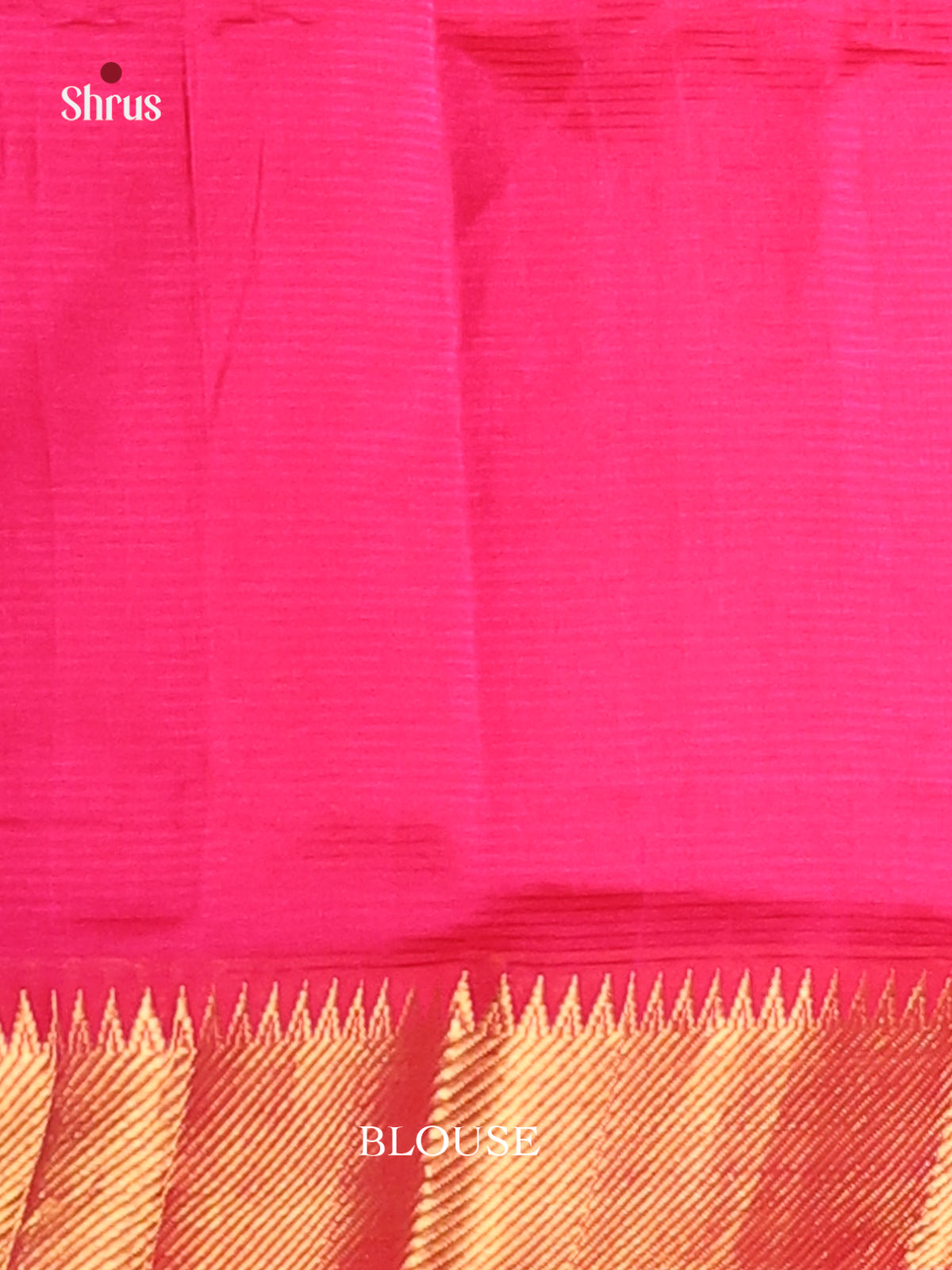 Pink Single tone Mangalagiri silkcotton Saree - Shop on Shrus.com