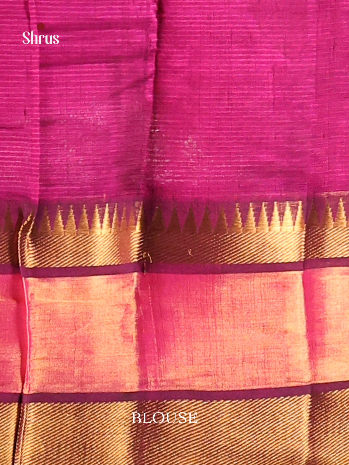 Purple single tone Mangalagiri silkcotton Saree with self zari border -1