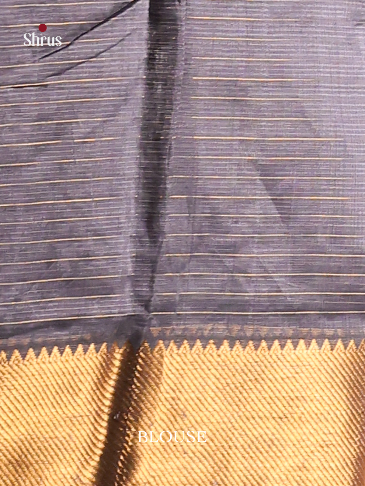 Grey single tone Mangalagiri silkcotton Saree with zari checks -1