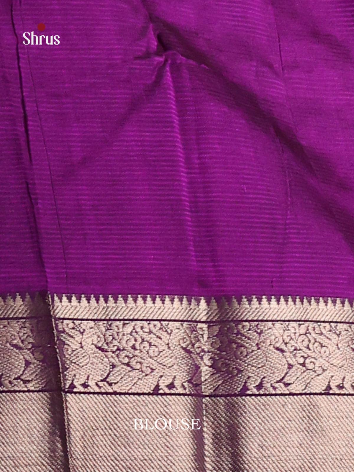 Vadamalli single tone Mangalagiri silkcotton Saree with peacock vine border - Shop on Shrus.com