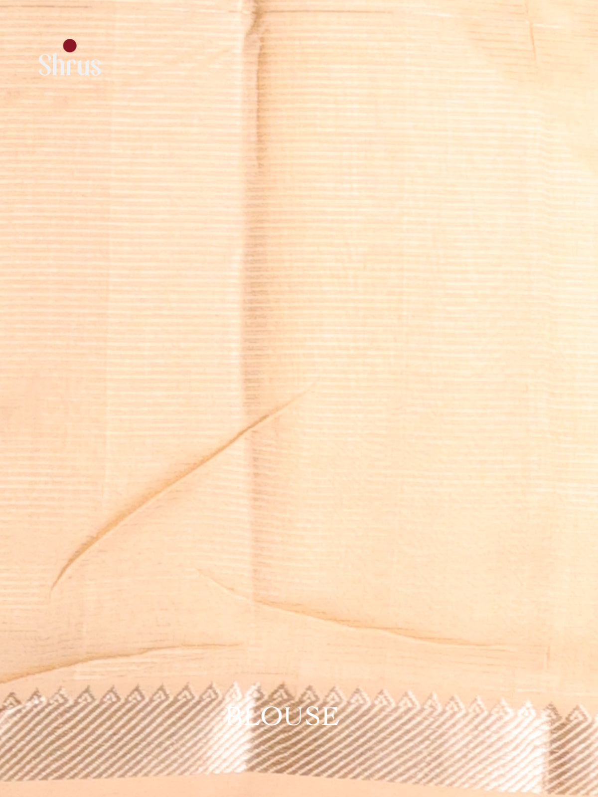 Cream (Single Tone) Mangalagiri silkcotton Saree -1