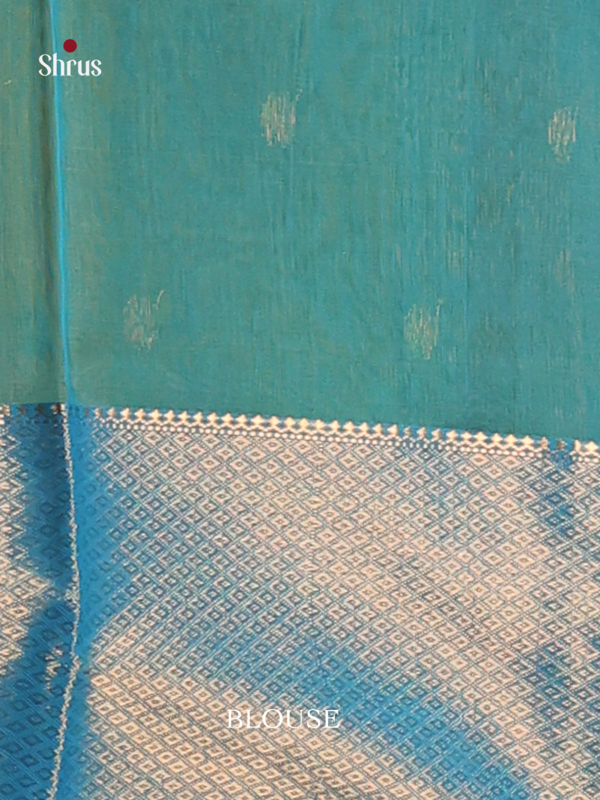 Yellow & Blue - Maheshwari silkcotton Saree - Shop on Shrus.com