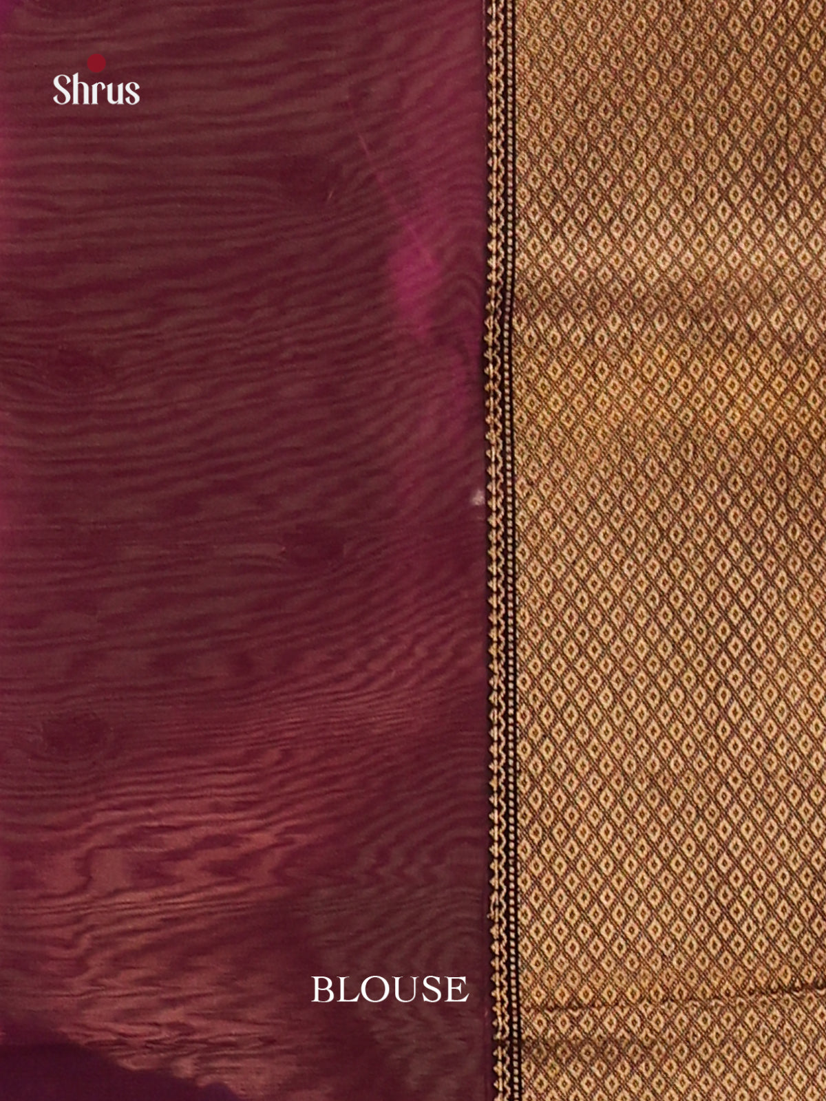 Purple - Maheshwari silkcotton Saree - Shop on Shrus.com