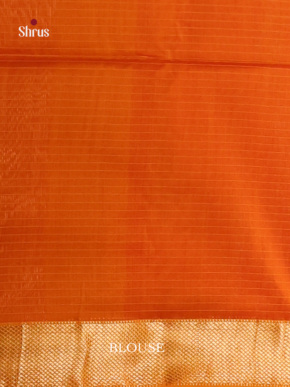 Orange & Mustard - Maheshwari silkcotton Saree - Shop on Shrus.com