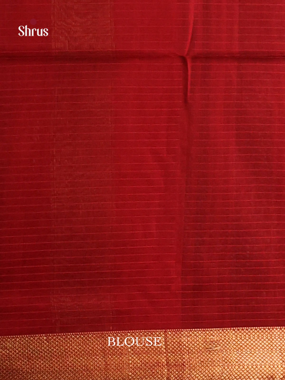 Brown & Red - Maheshwari silkcotton Saree -1