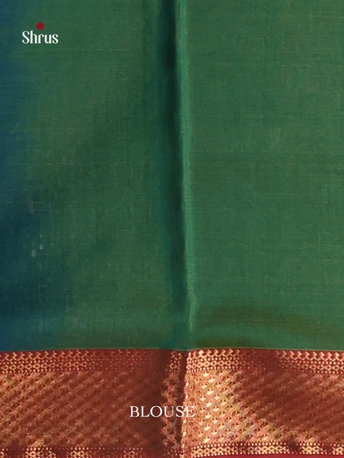Elegant Green & Blue - Maheshwari silkcotton Saree -1