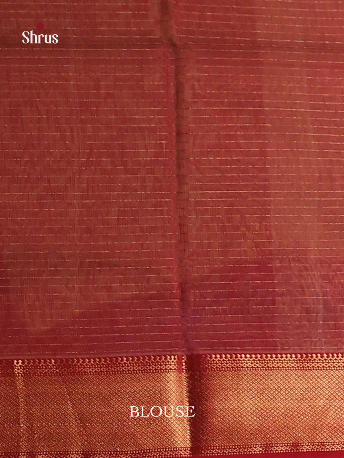 Beige & Maroon - Maheshwari silkcotton Saree - Shop on Shrus.com